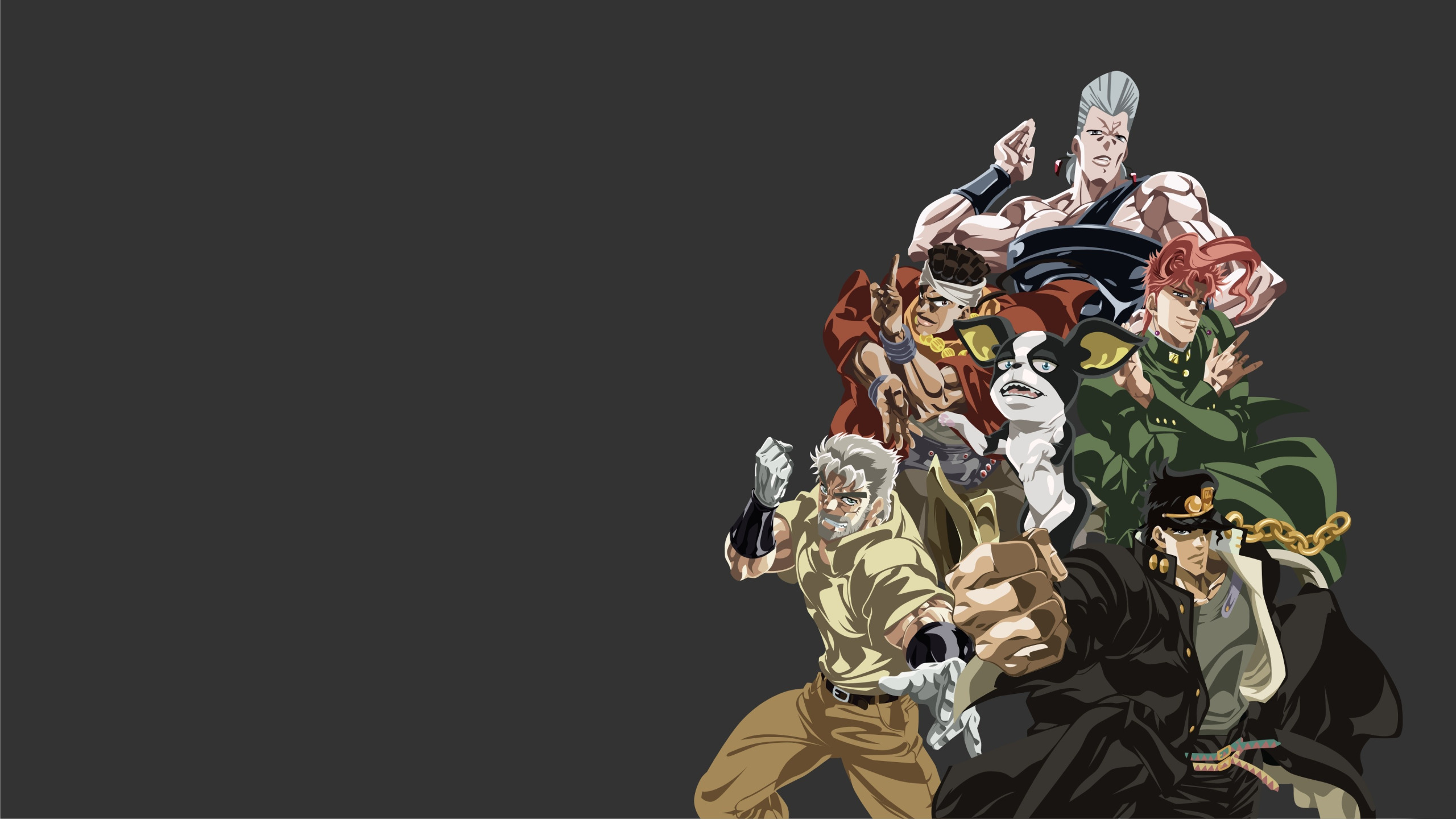 Download wallpaper game, anime, manga, japanese, JoJo no Kimyo na Boken,  JoJo's Bizarre Adventure, section shonen in resolution 2560x1440