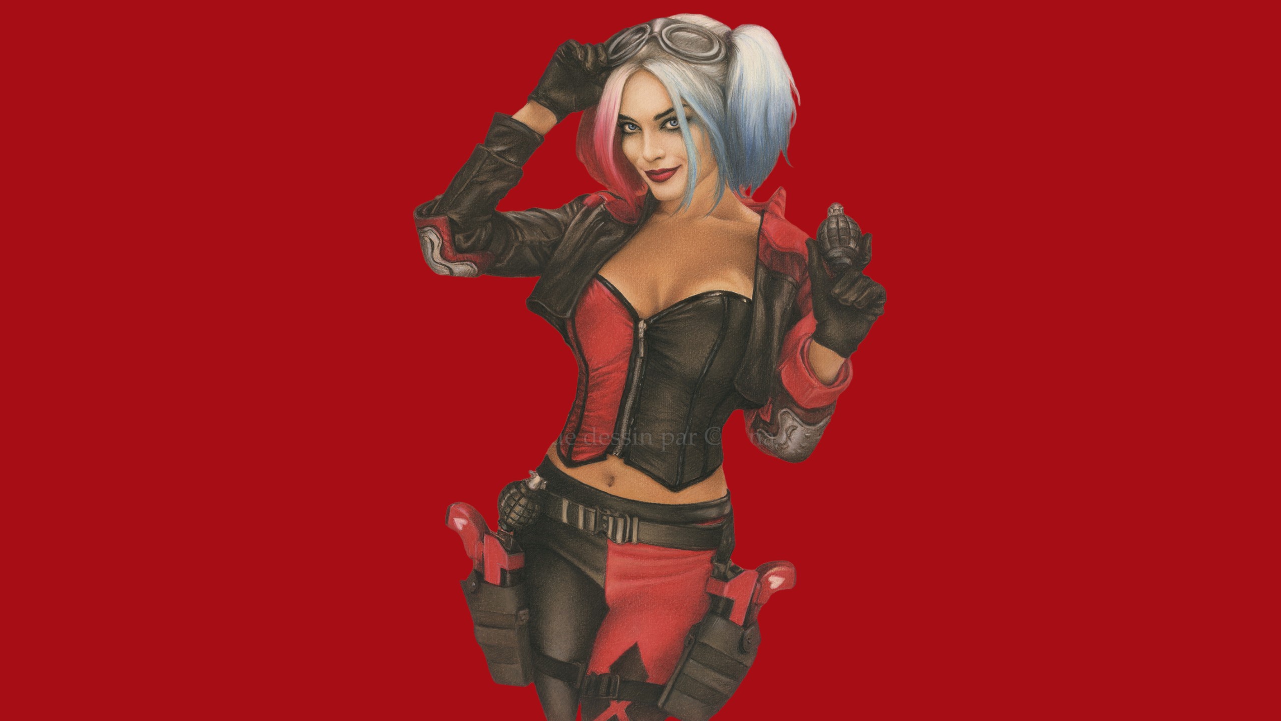 Wallpaper Harley Quinn, DC Comics, Harley Quinn, Harley Quinn, Celina  Kircher for mobile and desktop, section девушки, resolution 2560x1440 -  download