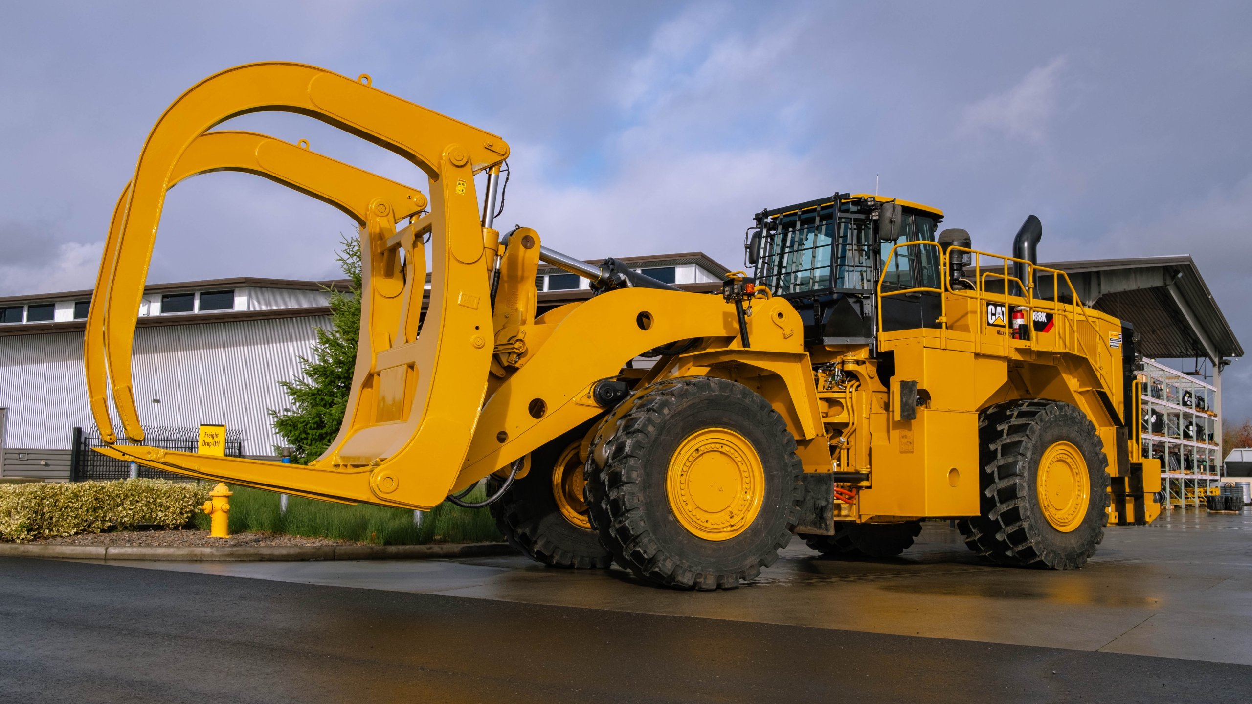 Download wallpaper timber, log, CATERPILLAR, CAT 988 K, section other ...