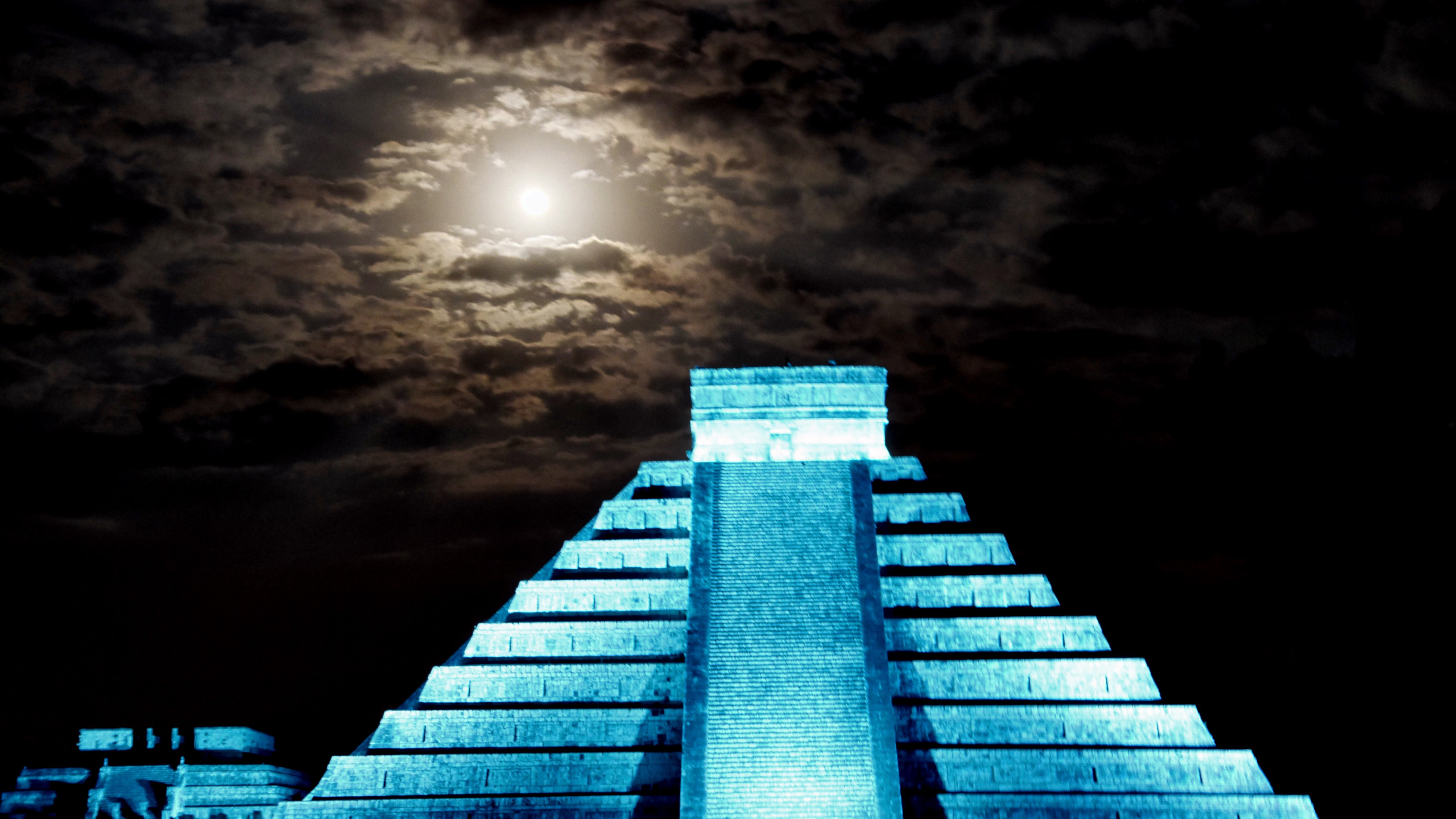 Download wallpaper Mexico, pyramid, The Castle, Chichen Itza, Yucatan ...