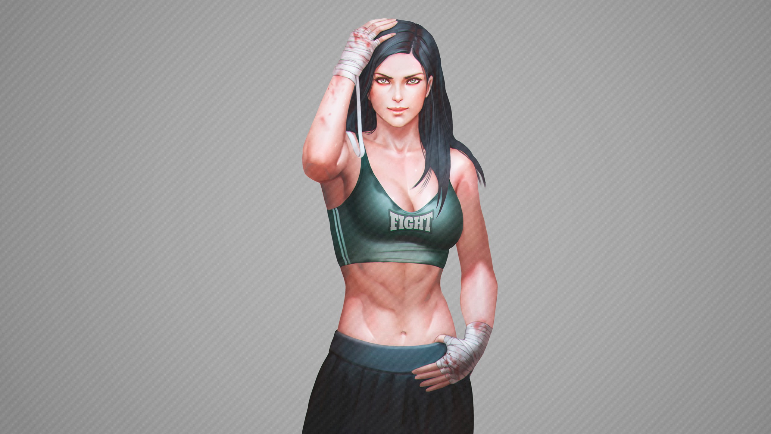 Muscle Girl Model