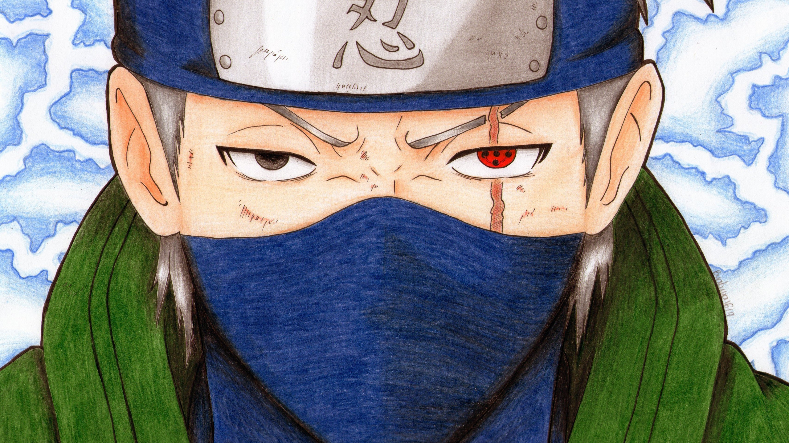 hatake kakashi (naruto) drawn by ayu137700