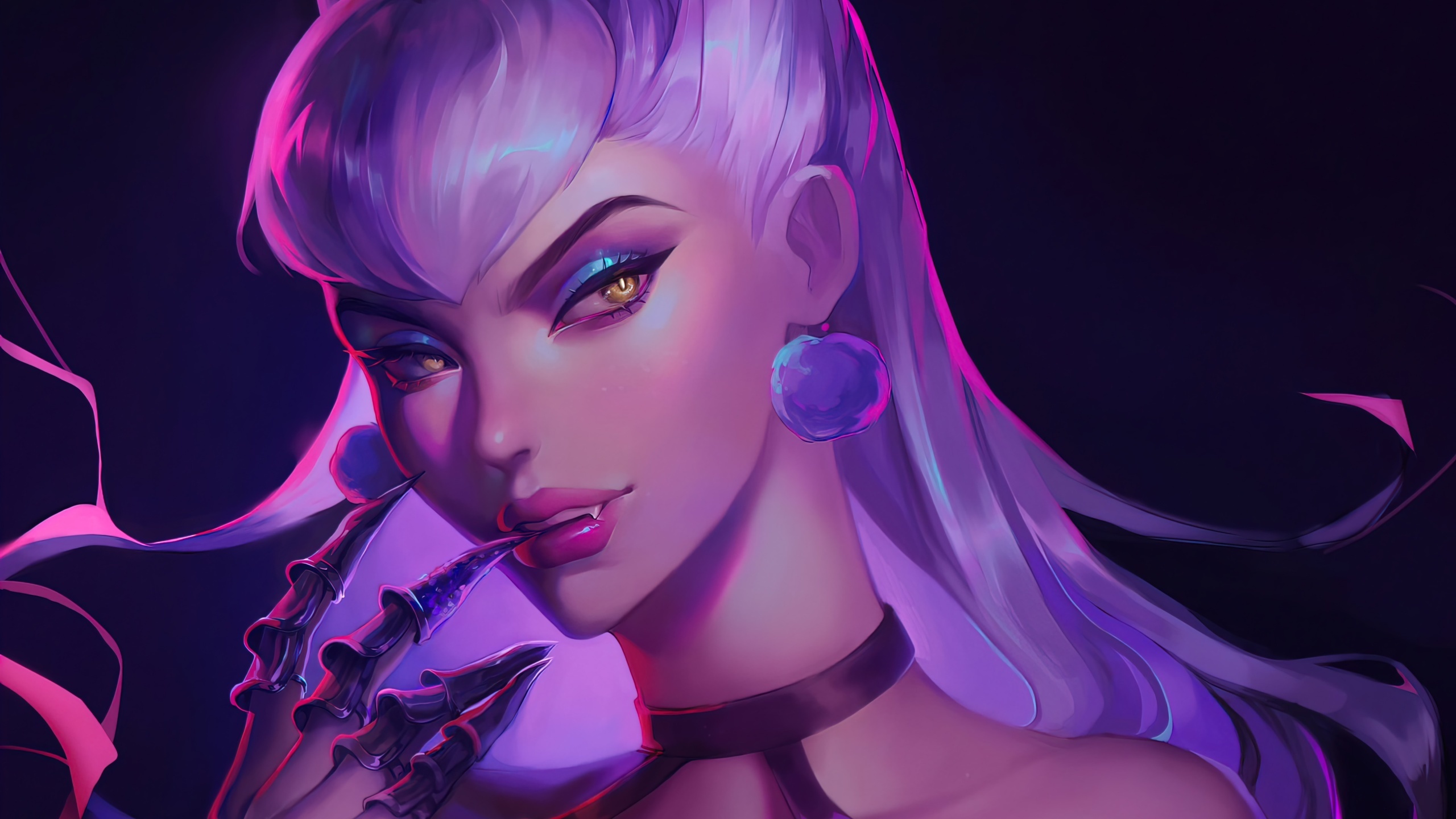 Download Wallpaper Beautiful Girl League Of Legends Evelynn KDA Girl 