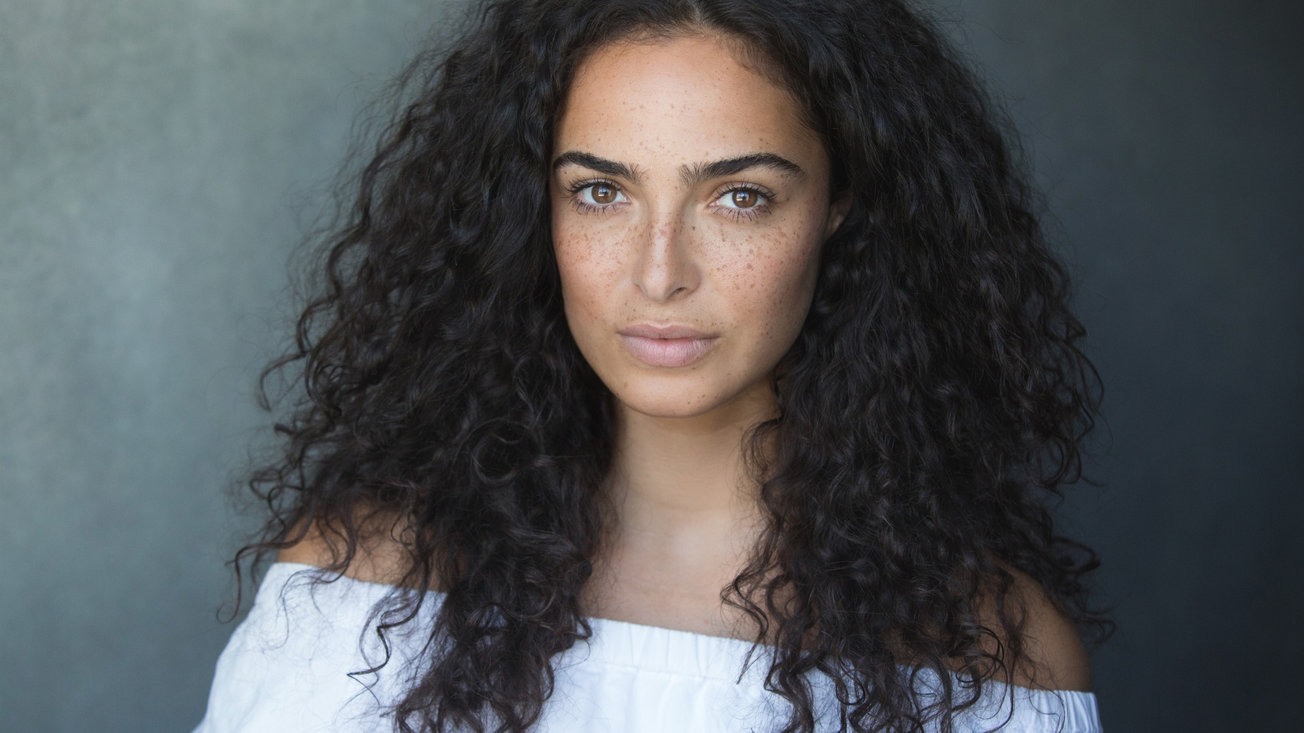 Download wallpaper look, portrait, makeup, actress, Anna Shaffer, Anna ...