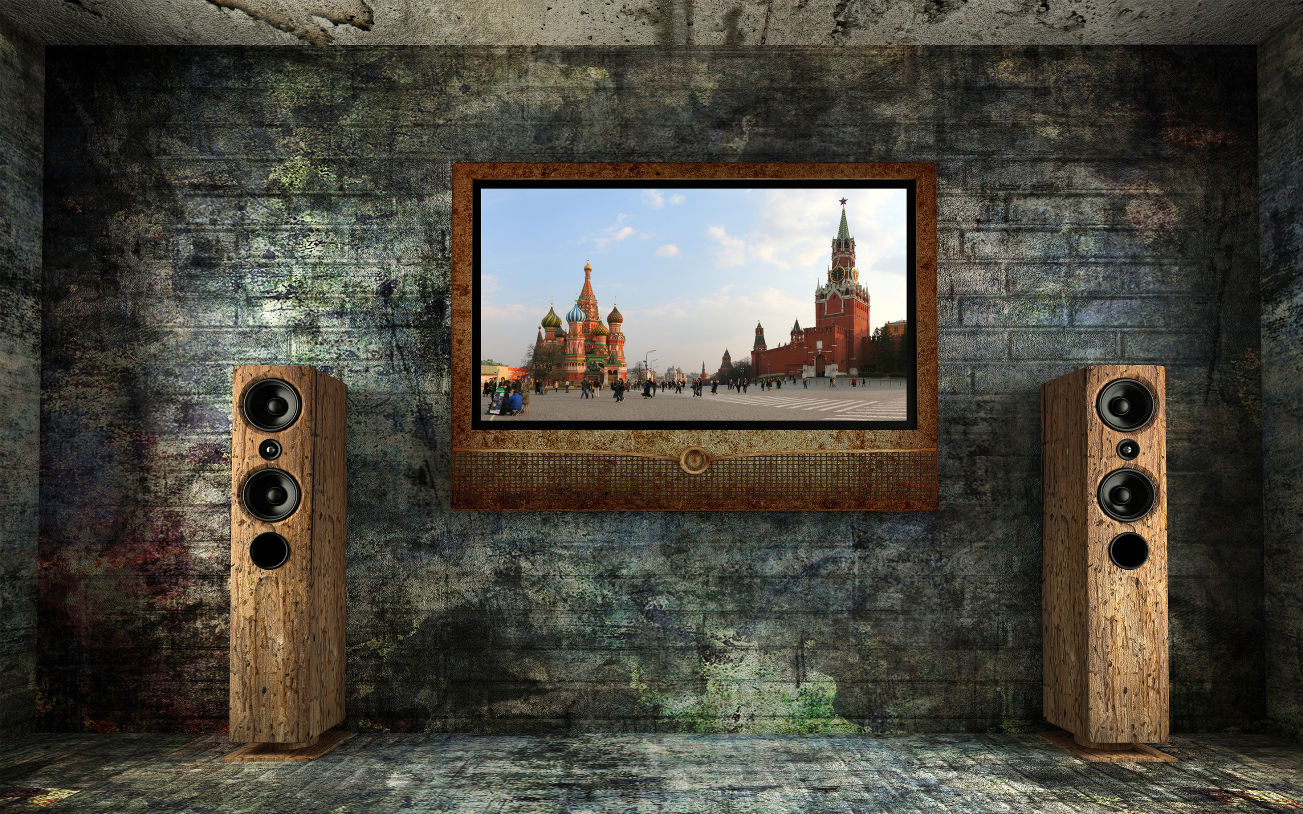 Старые музыкальные колонки. Старинный телевизор. Телевизор с колонками на стене. Телевизор картина. Колонки на стену.