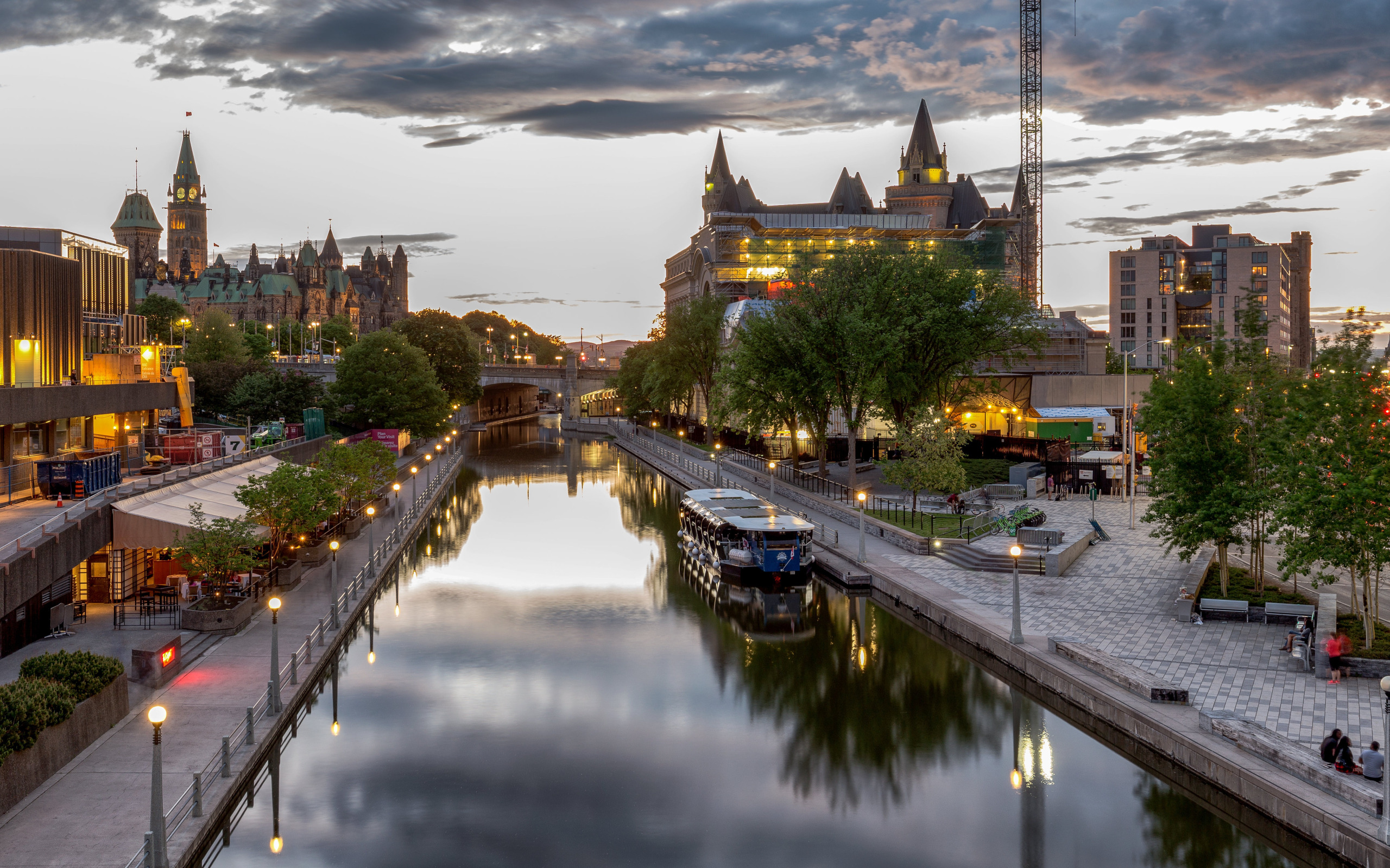 Канада фото городов Download wallpaper building, the evening, Canada, promenade, Ottawa, section cit