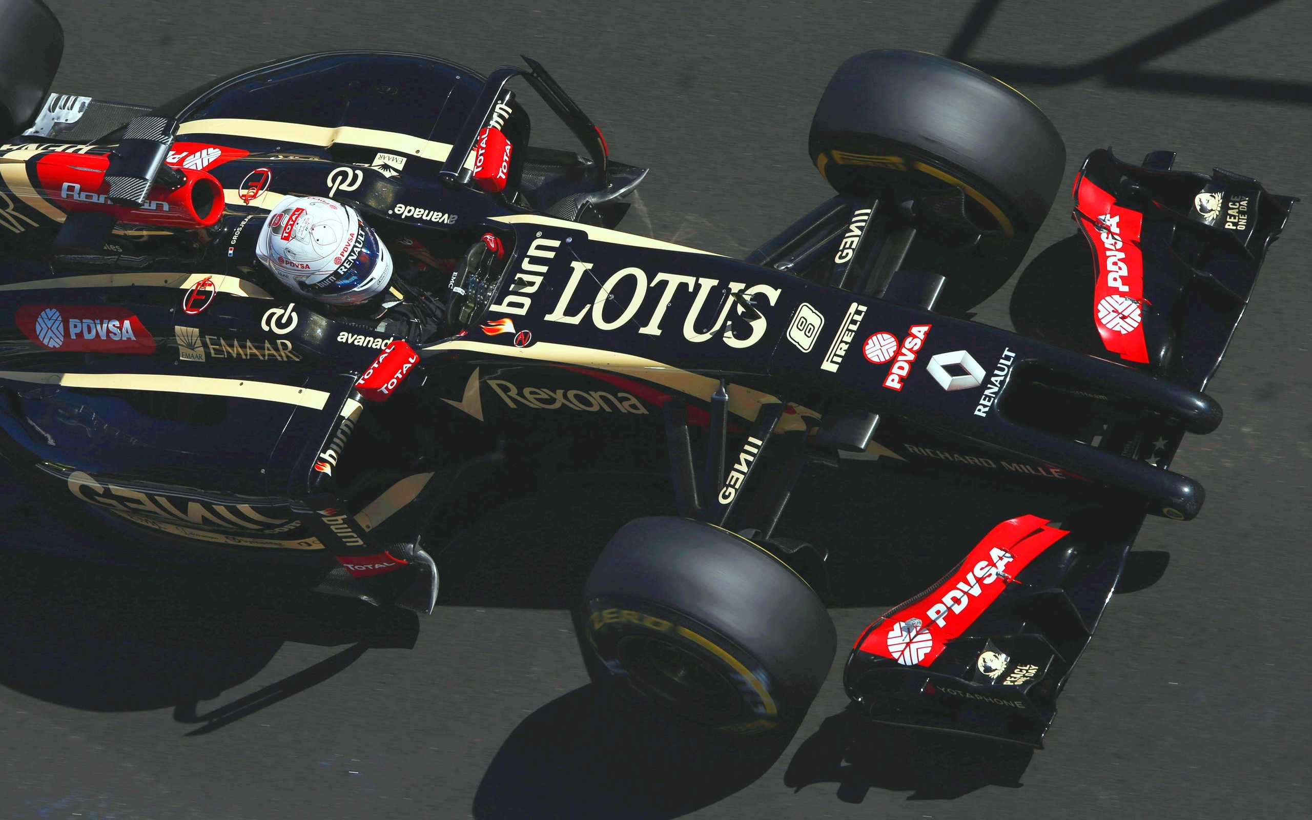 Wallpaper Lotus, Formula 1, E22, Romain Grosjean for mobile and 
