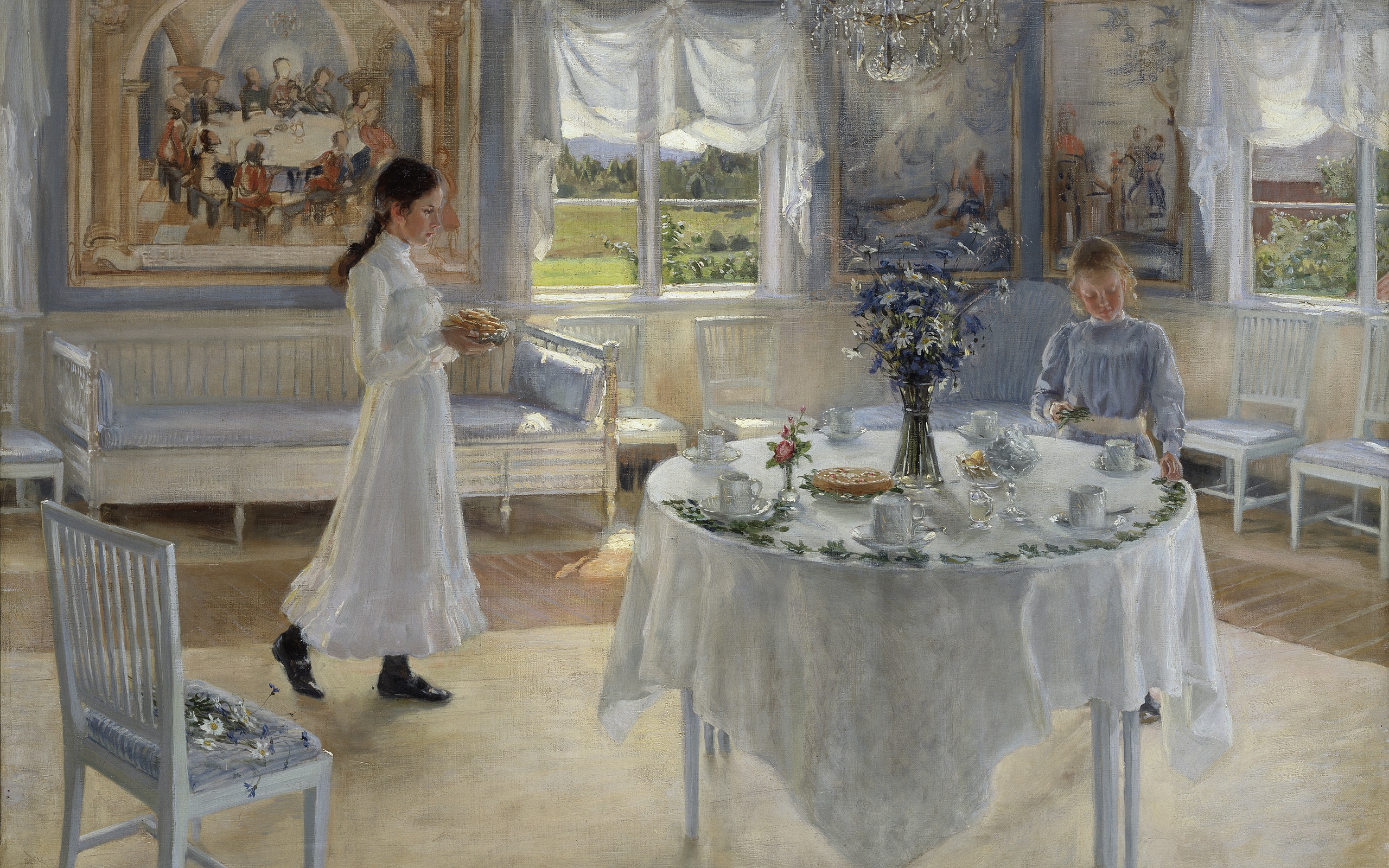 Wallpaper 1902, Swedish artist, Fanny Brother, Swedish painter, Fanny  Ingeborg Matilda Fry, Fanny Ingeborg Matilda Brother, Fanny Brate, A Day of  Celebration for mobile and desktop, section живопись, resolution 2560x1600  - download