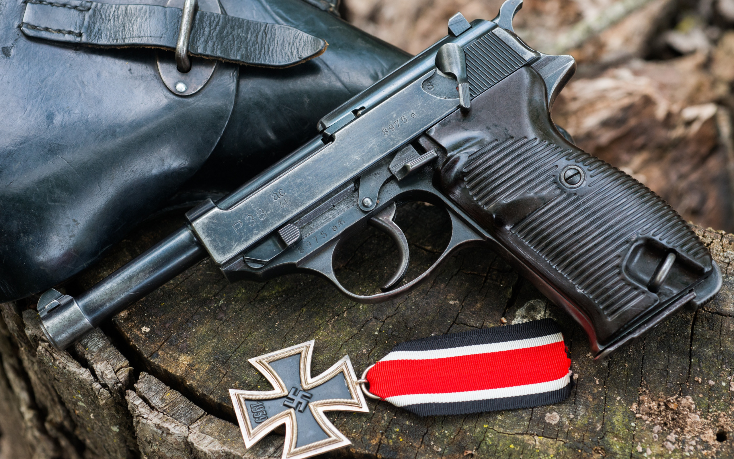 Download wallpaper holster, AC41, iron cross, Walther P38, section ...