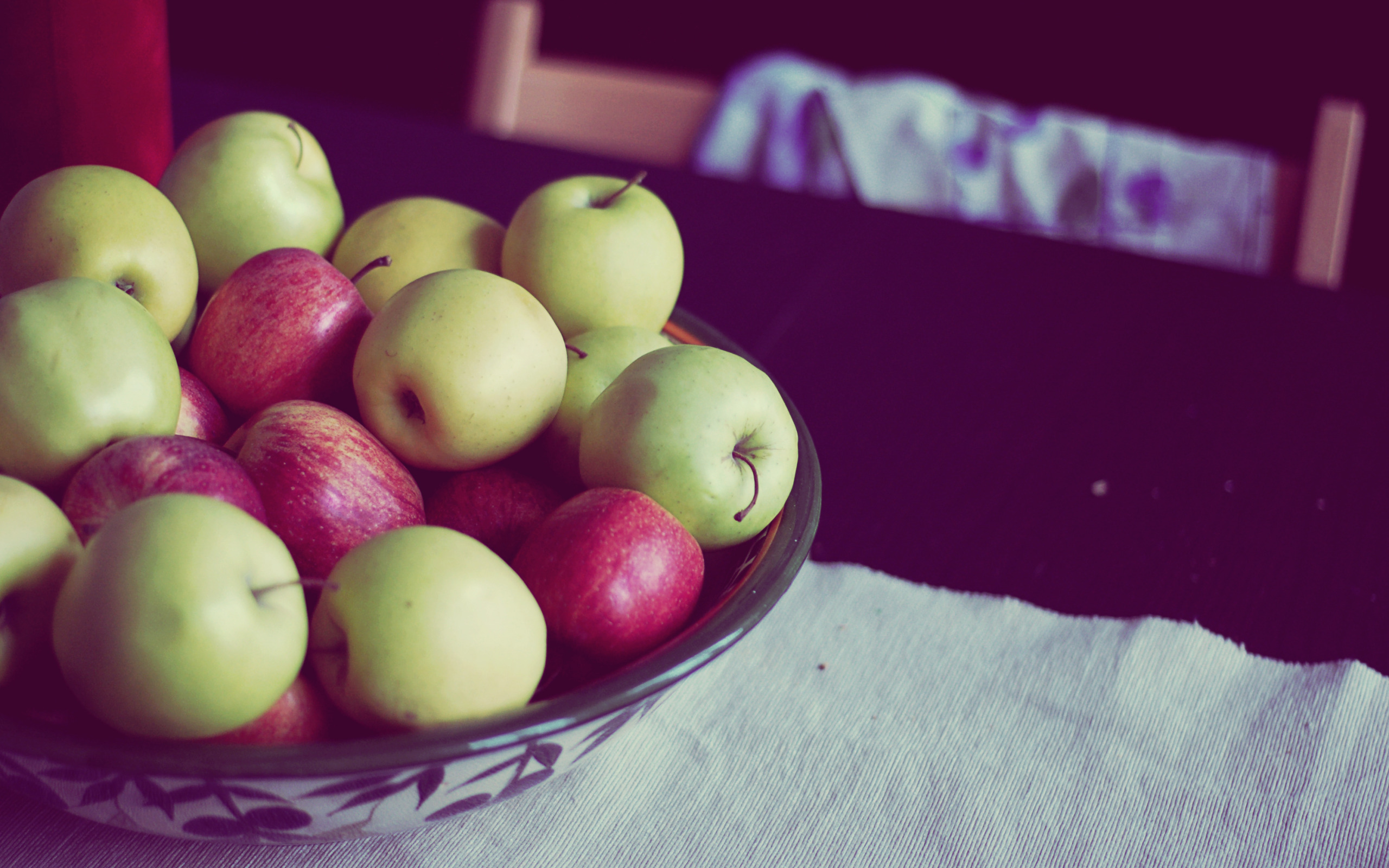 Фон для рабочего стола яблоки