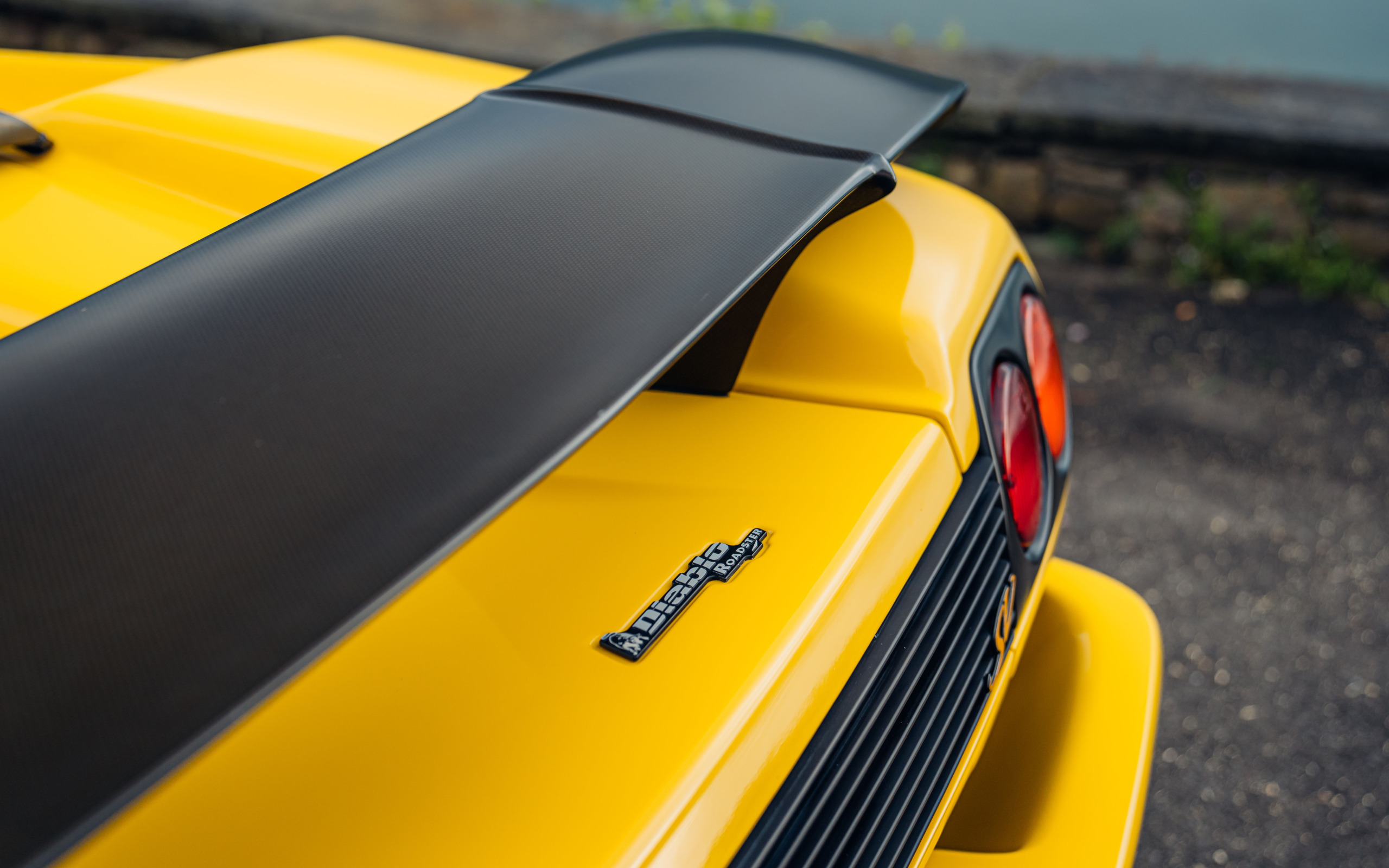 Download wallpaper Lamborghini, Diablo, 1998, badge, rear wing ...