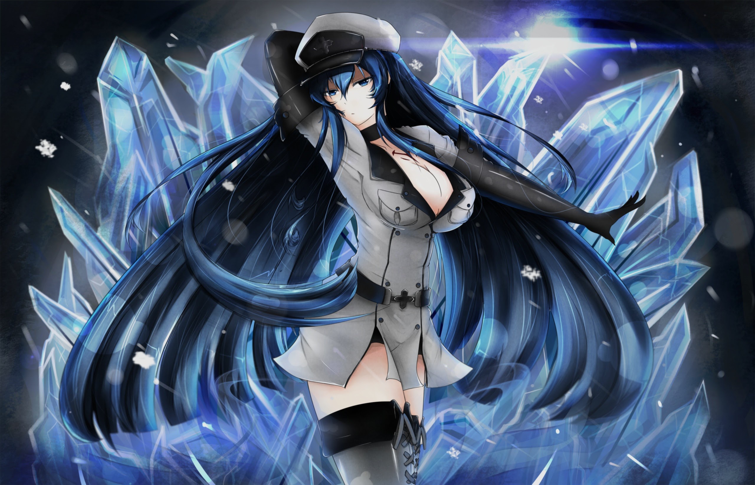 Wallpaper Akame ga Kill!, Esdeath, Estes, General Esdeath, General Esdes,  Killer Akame! for mobile and desktop, section прочее, resolution 2560x1646  - download