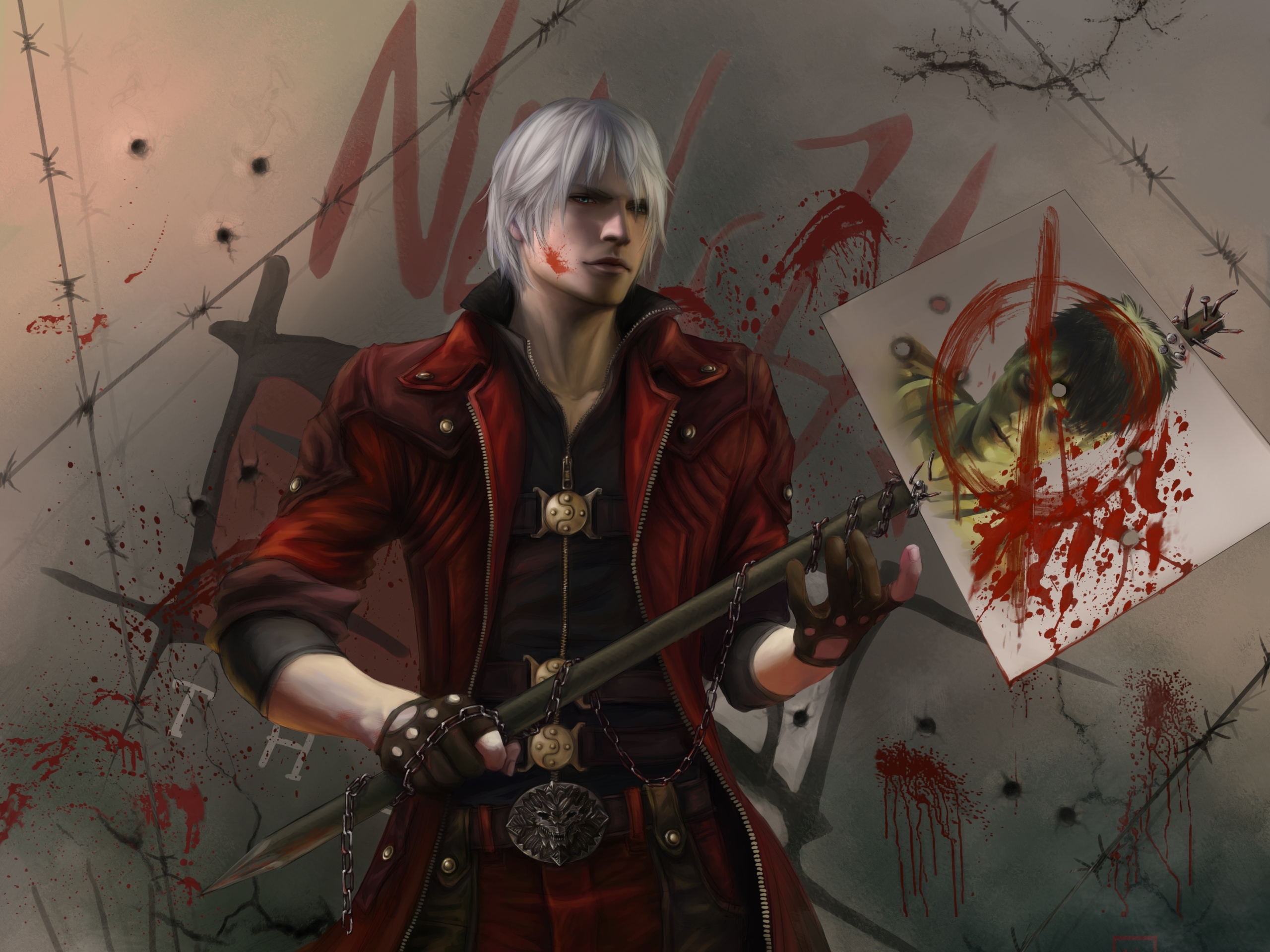 Wallpaper game, weapons, Wallpaper, Dante, DMC, Dante, game wallpapers,  Devil may cry 5 for mobile and desktop, section игры, resolution 2560x1920  - download