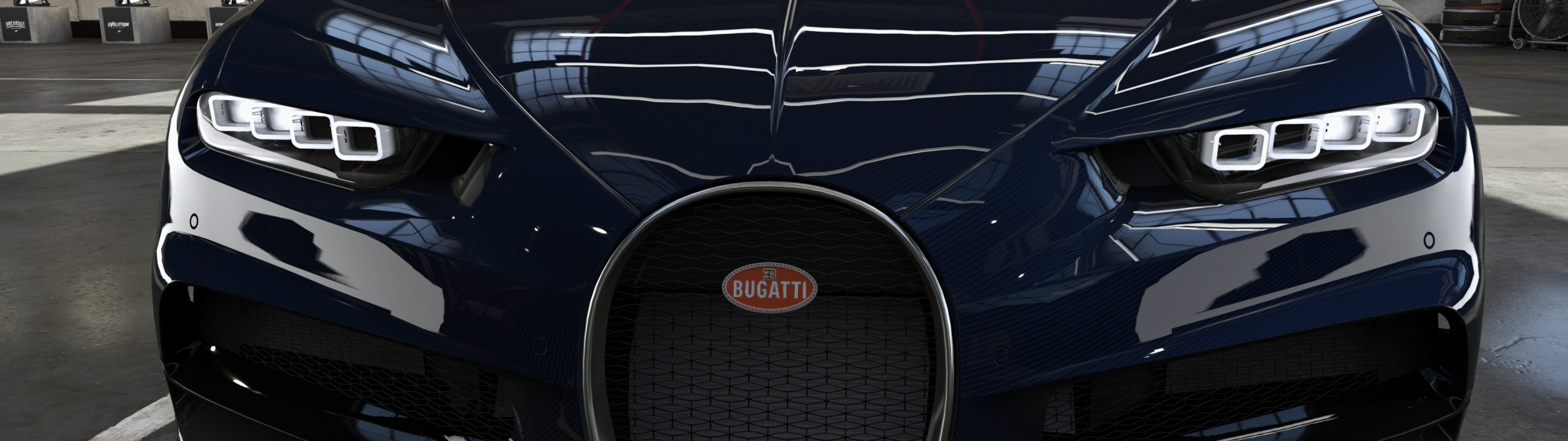 Download wallpaper HDR, Bugatti, Game, Garage, UHD, Chiron, Forza ...