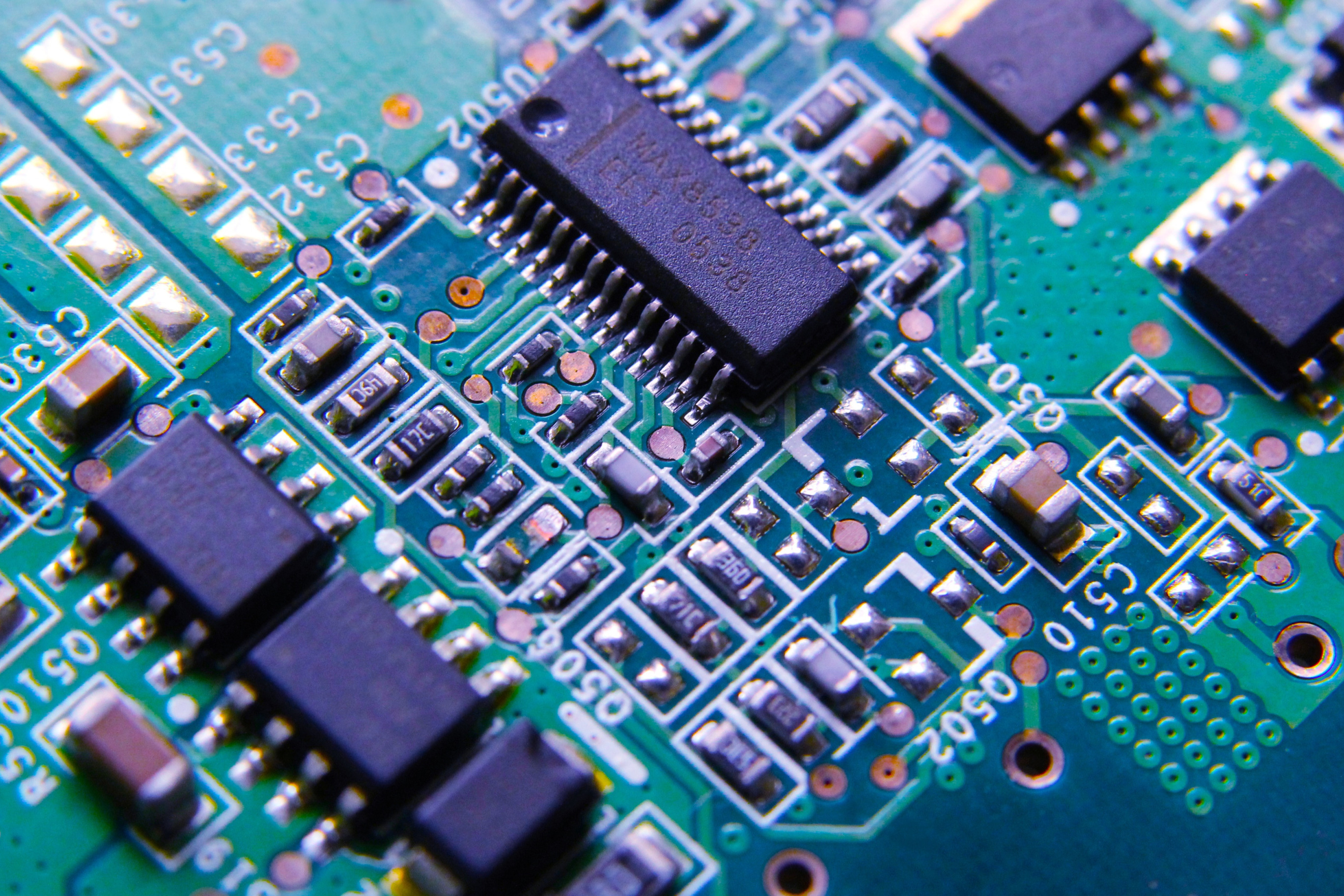 Download wallpaper electronic, technical, printed circuit board ...