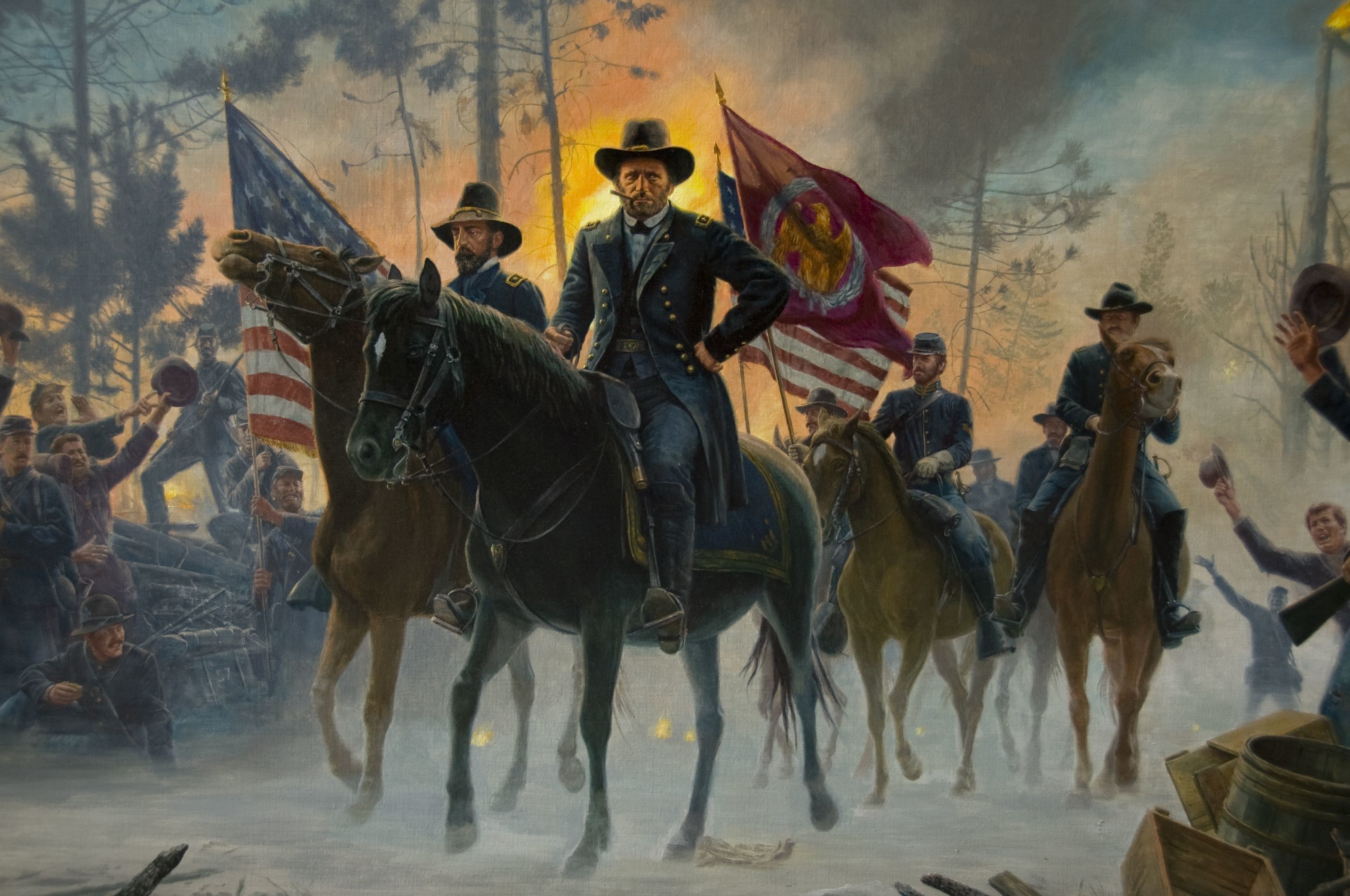 Grant c. Генерал Улисс Грант. Морт Кунстлер картины гражданской войны.