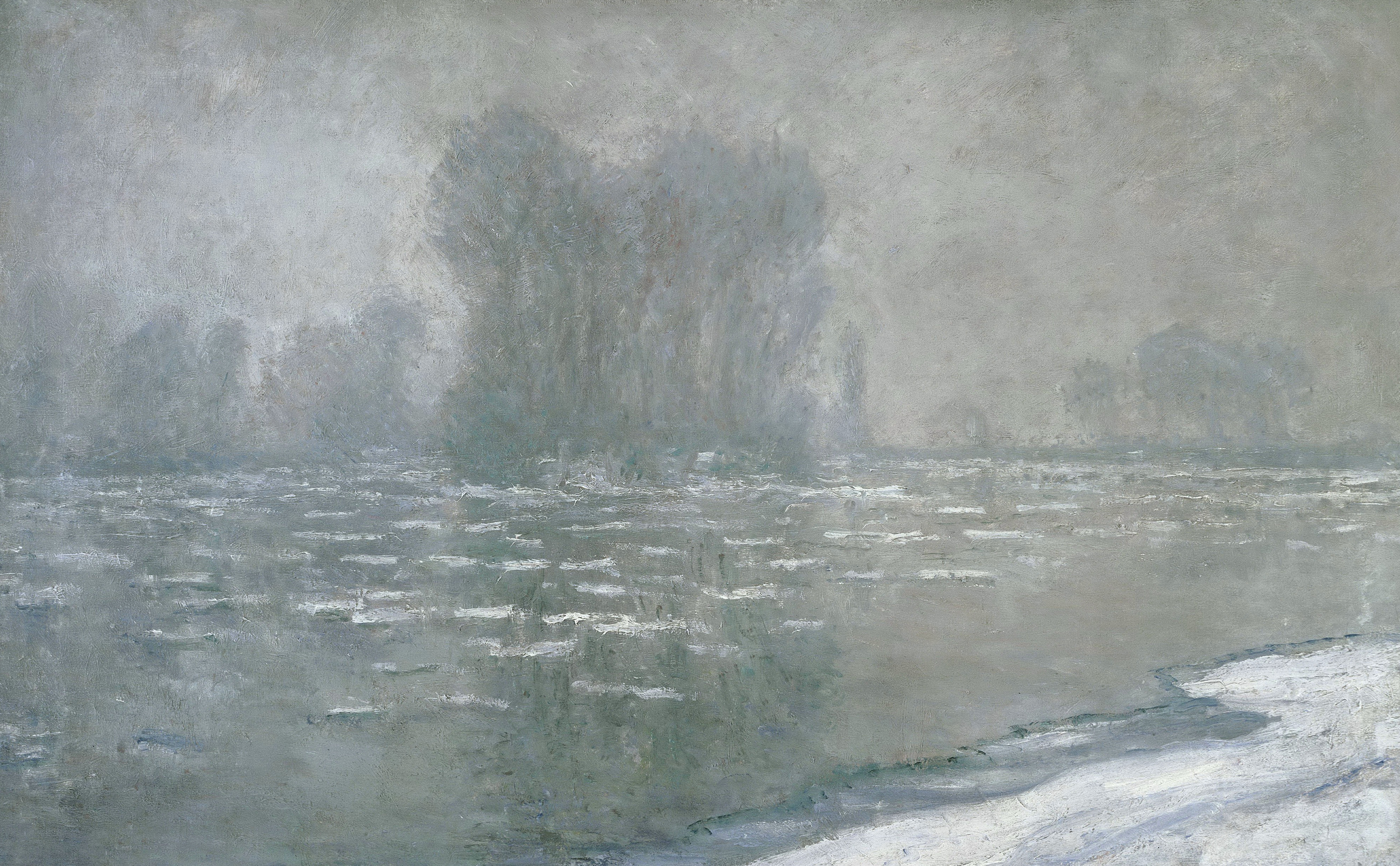 Тают века. Лавакур Моне. "Утро на сене" (Claude Monet, 1897).