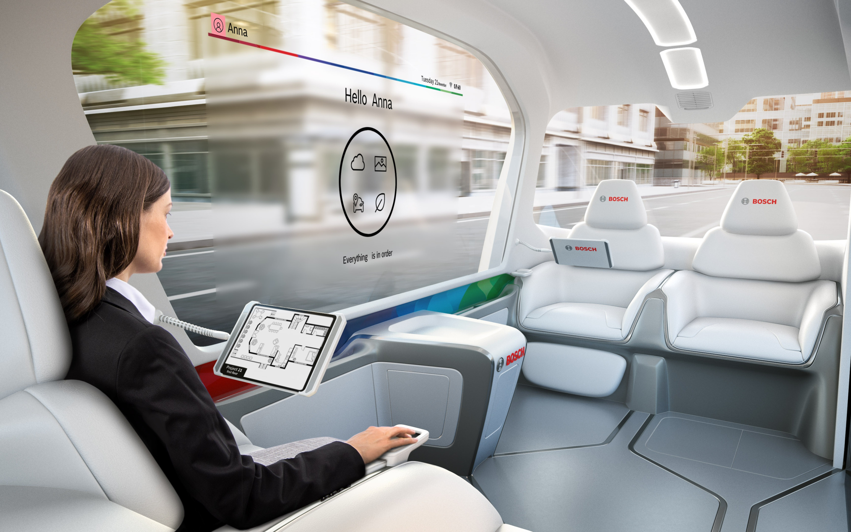 Download wallpaper bosch, autonomous cars, mobile office, section hi ...