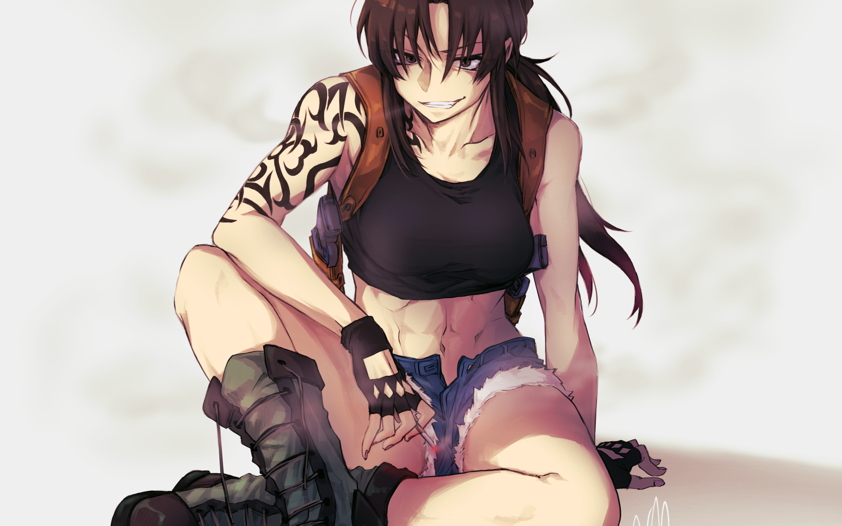 Revy (Black Lagoon) Minimalist Phone Wallpaper by MinimalistJunky on  DeviantArt