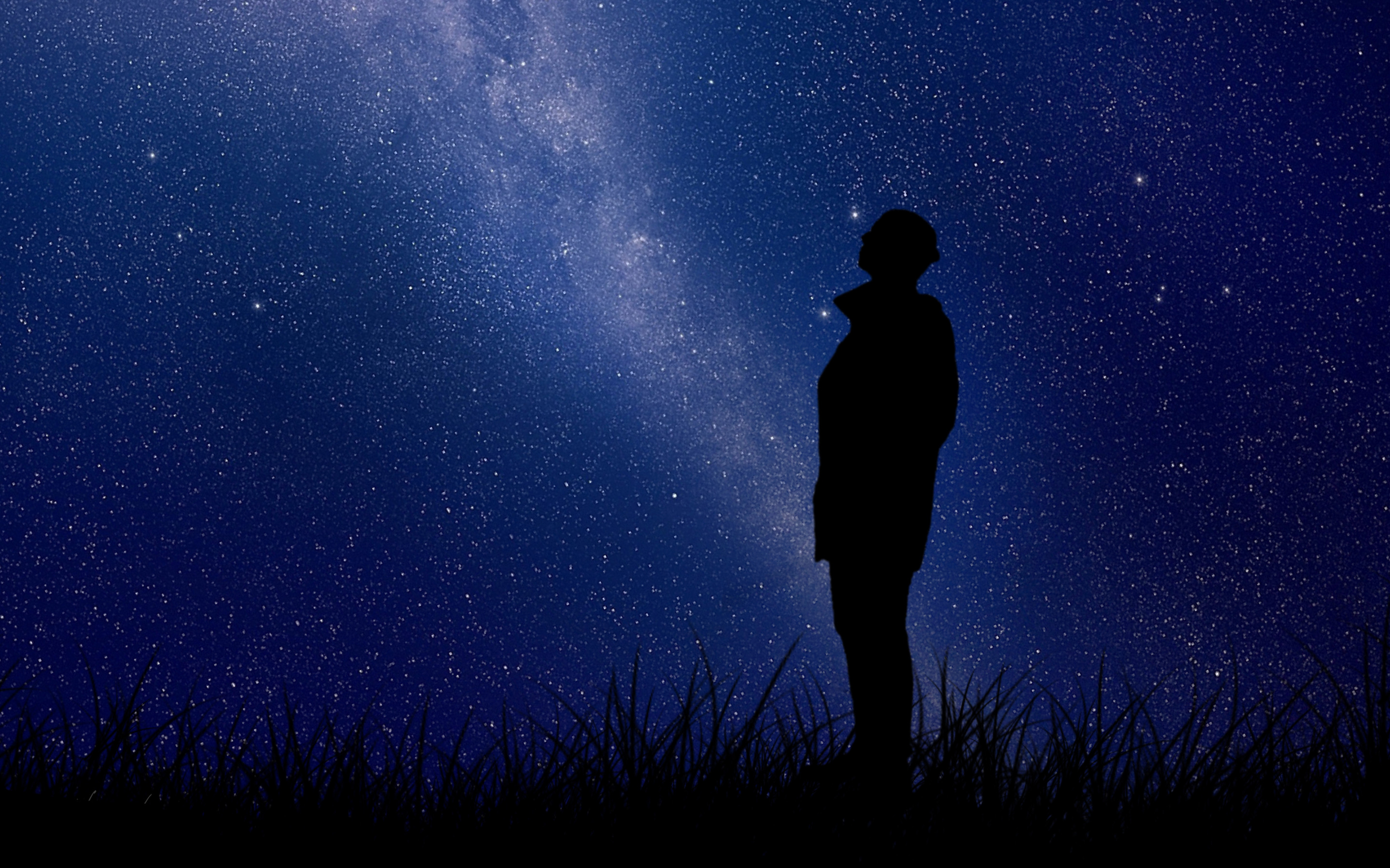 Путь среди звезд. Человек и ночное небо. Человек под звездным небом. Звездное небо и человек. Человек в ночи.