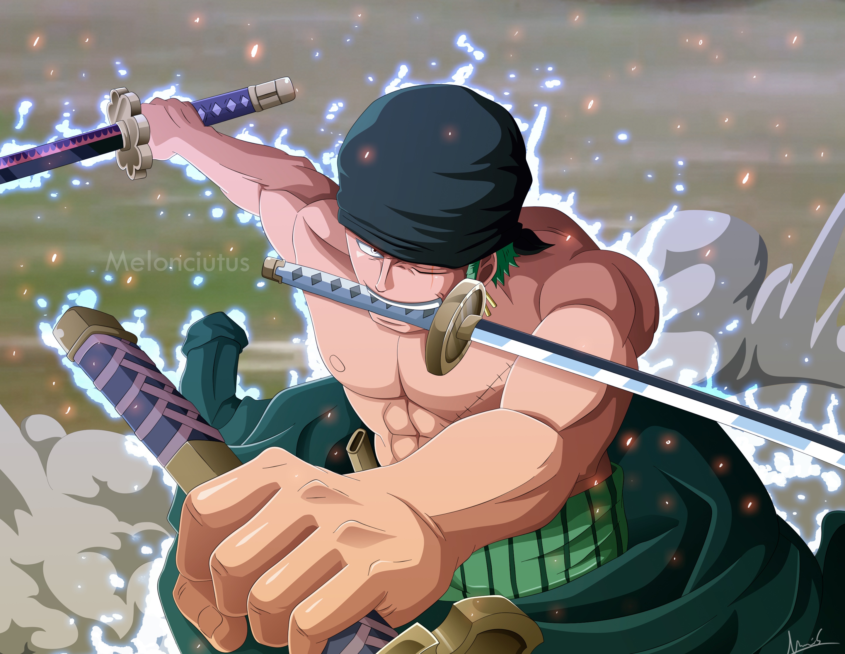 Wallpaper weapons, guy, swords, One Piece for mobile and desktop, section  сёнэн, resolution 2884x2232 - download