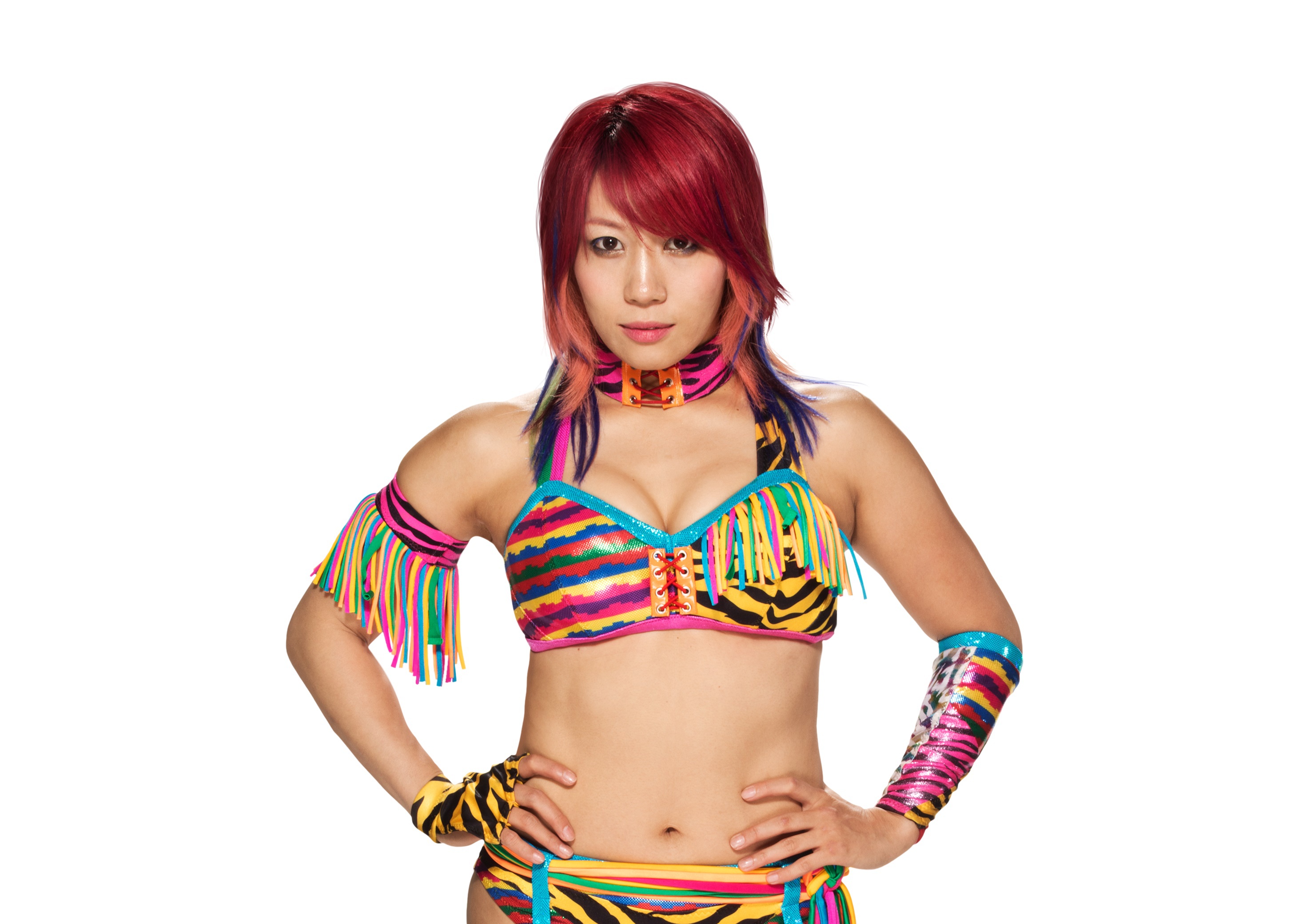 Wallpaper look pose Asuka wrestler WWE Raw Asuka for mobile