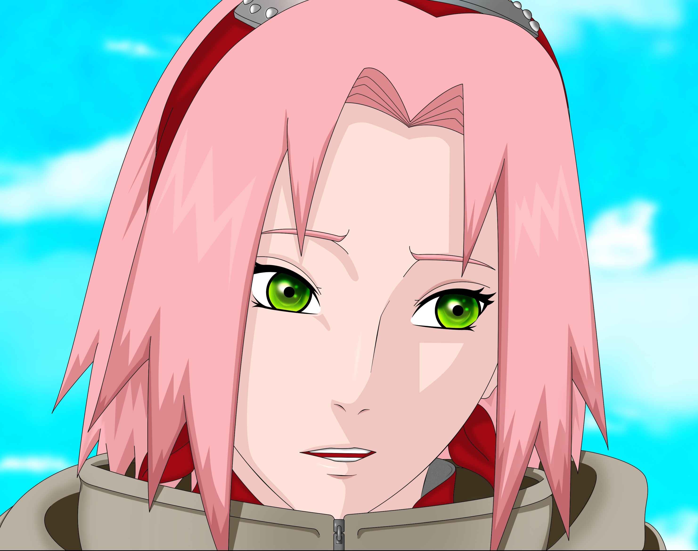 Download Naruto Sakura Green Wallpaper