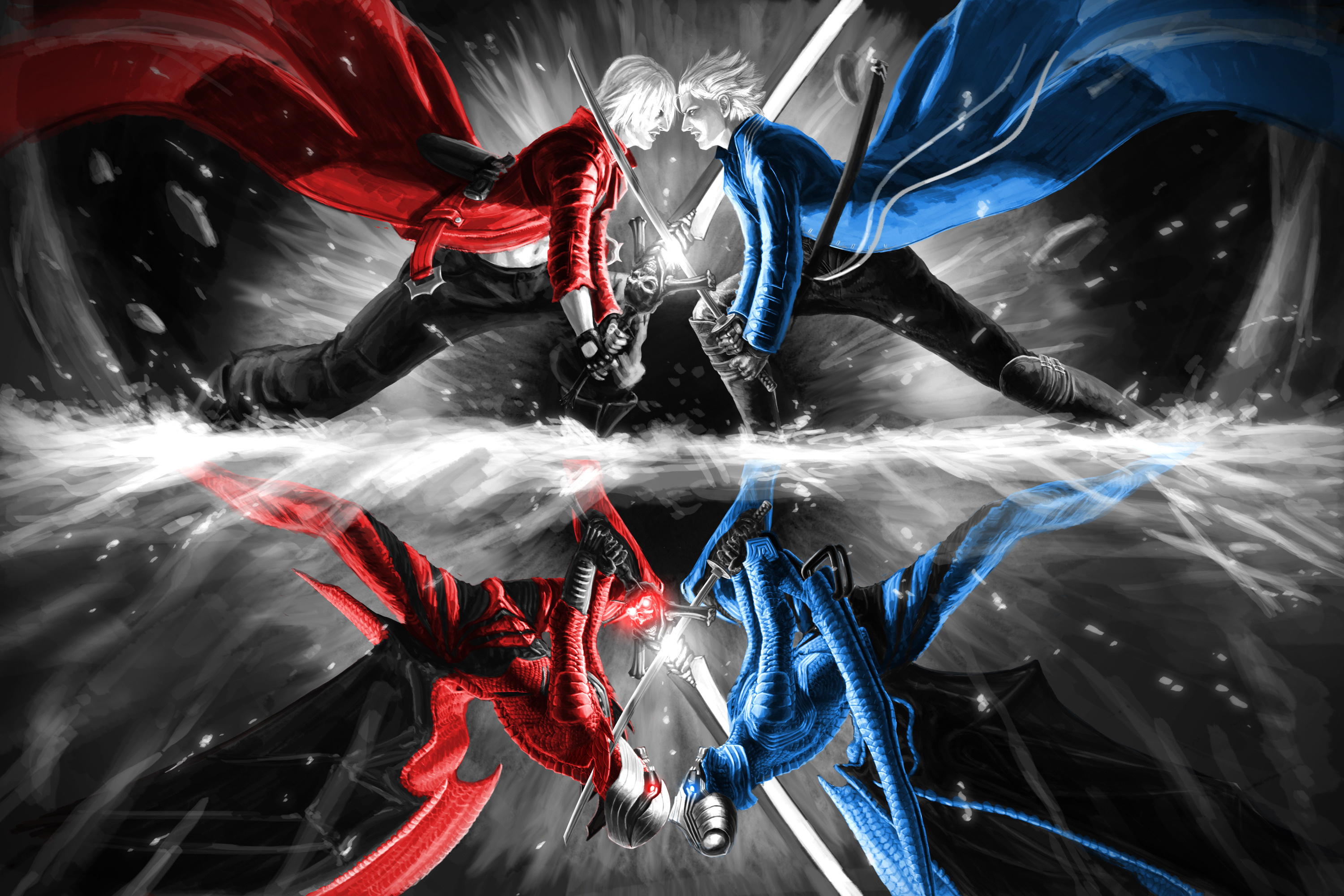 Wallpaper demons, Dante, Dante, Devil May Cry, Virgil for mobile and  desktop, section игры, resolution 3000x2000 - download