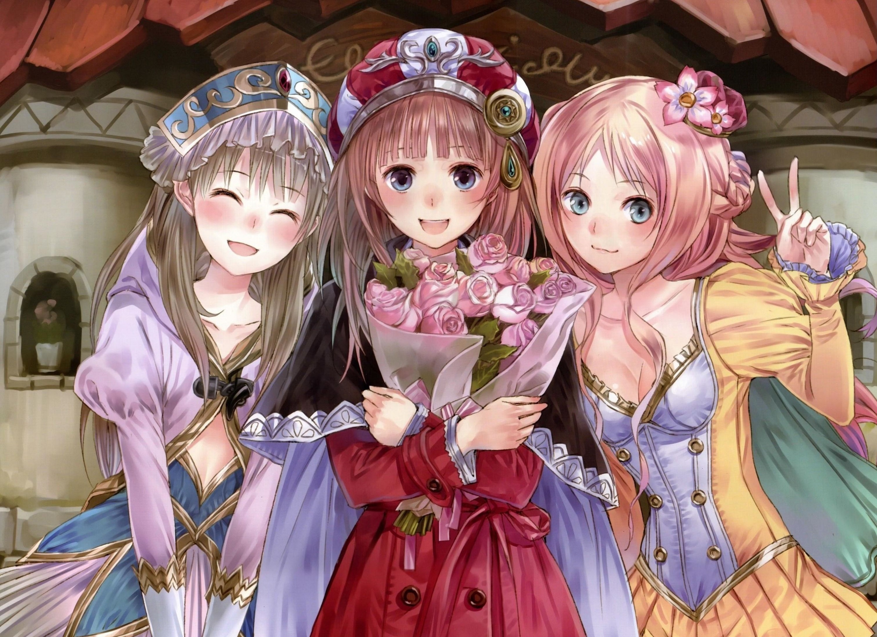 3 девочки 2 глава. Atelier Rorona персонажи.