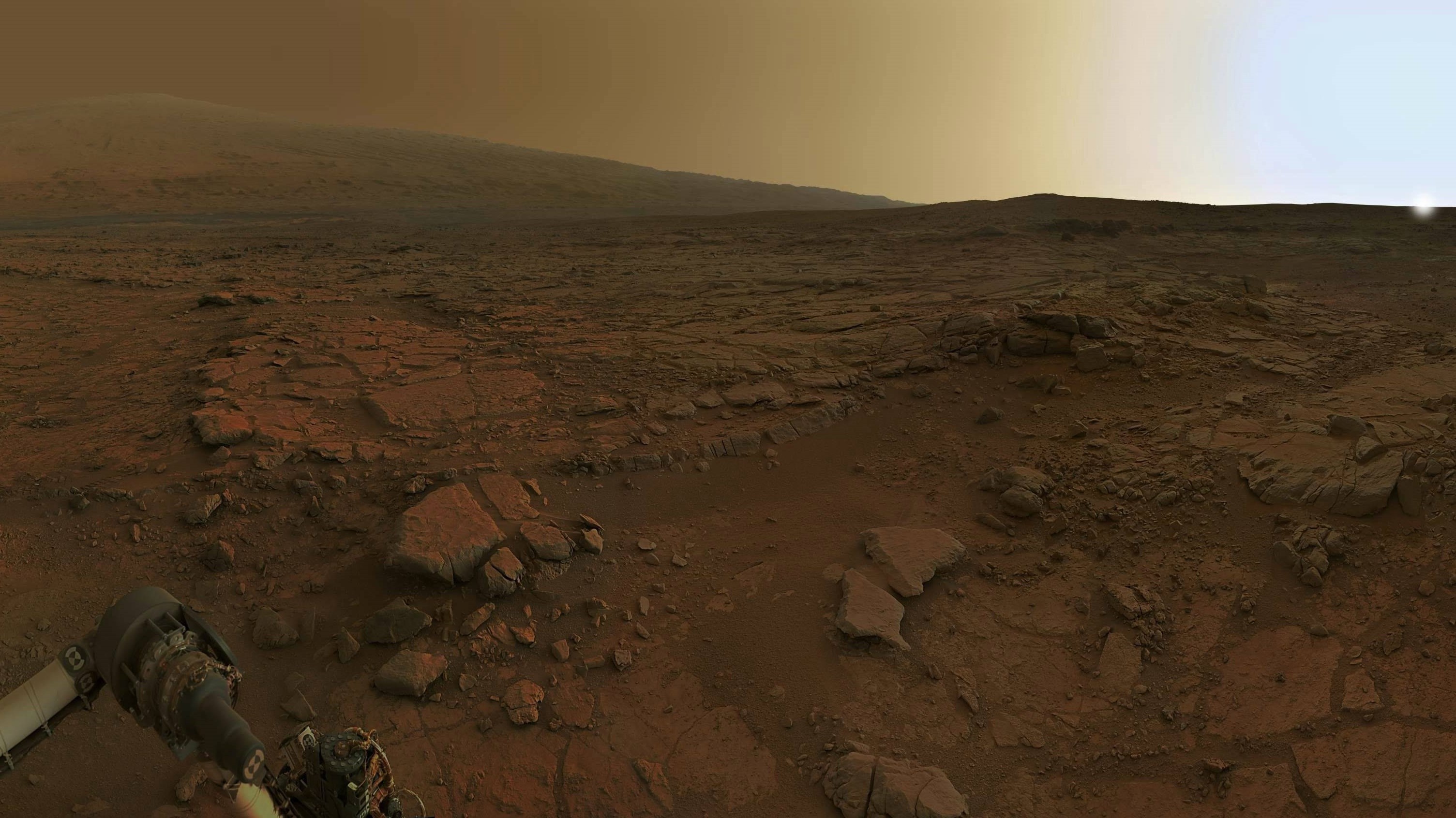 Wallpaper Mars, the Rover, dawn on Mars for mobile and desktop, section  космос, resolution 3009x1692 - download