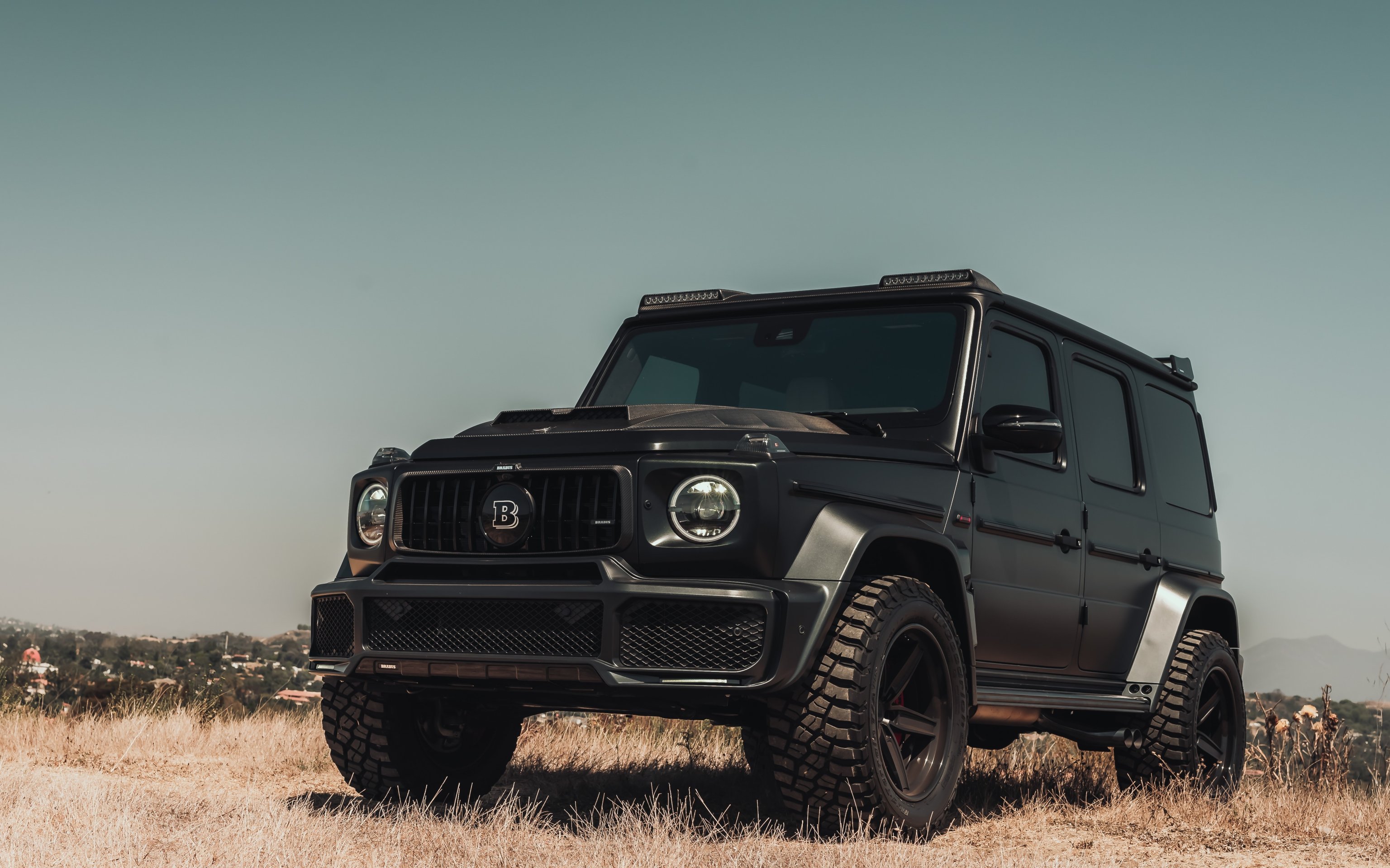 Download wallpaper Mercedes, Brabus, Black, Mercedes - Benz, G CLass
