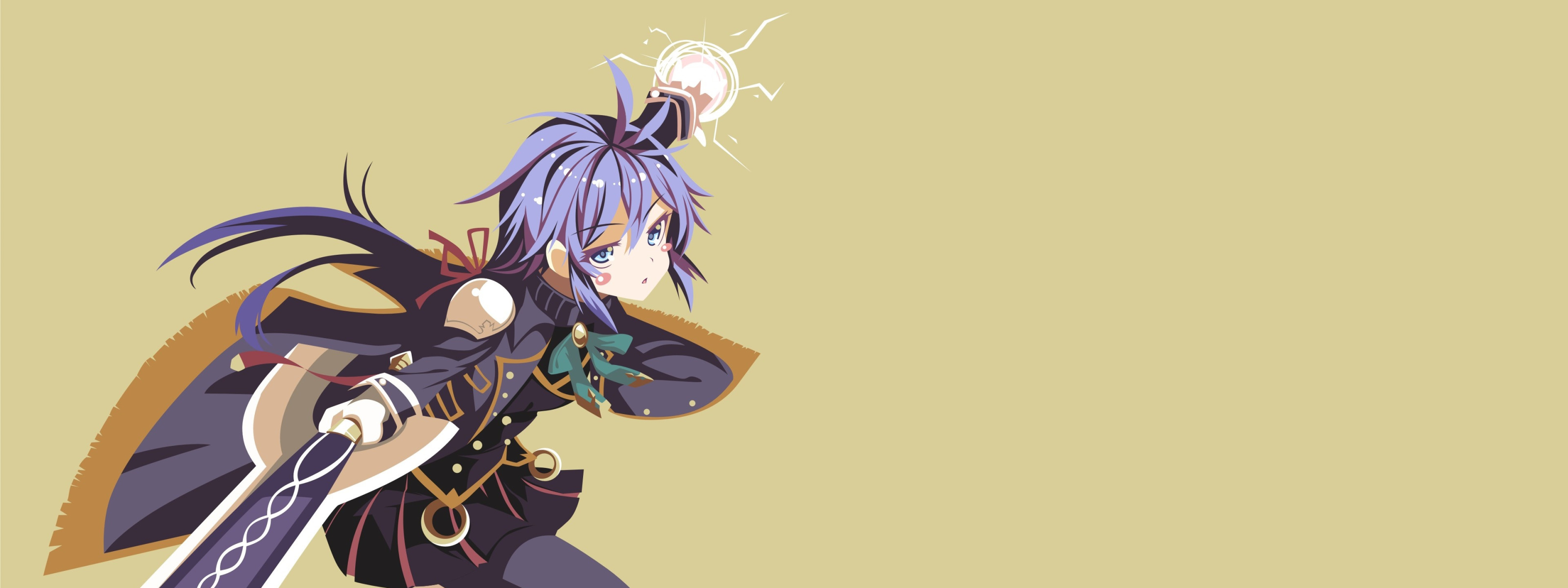 Download wallpaper sword, anime, ken, blade, japanese, bishojo, mahou, by n...