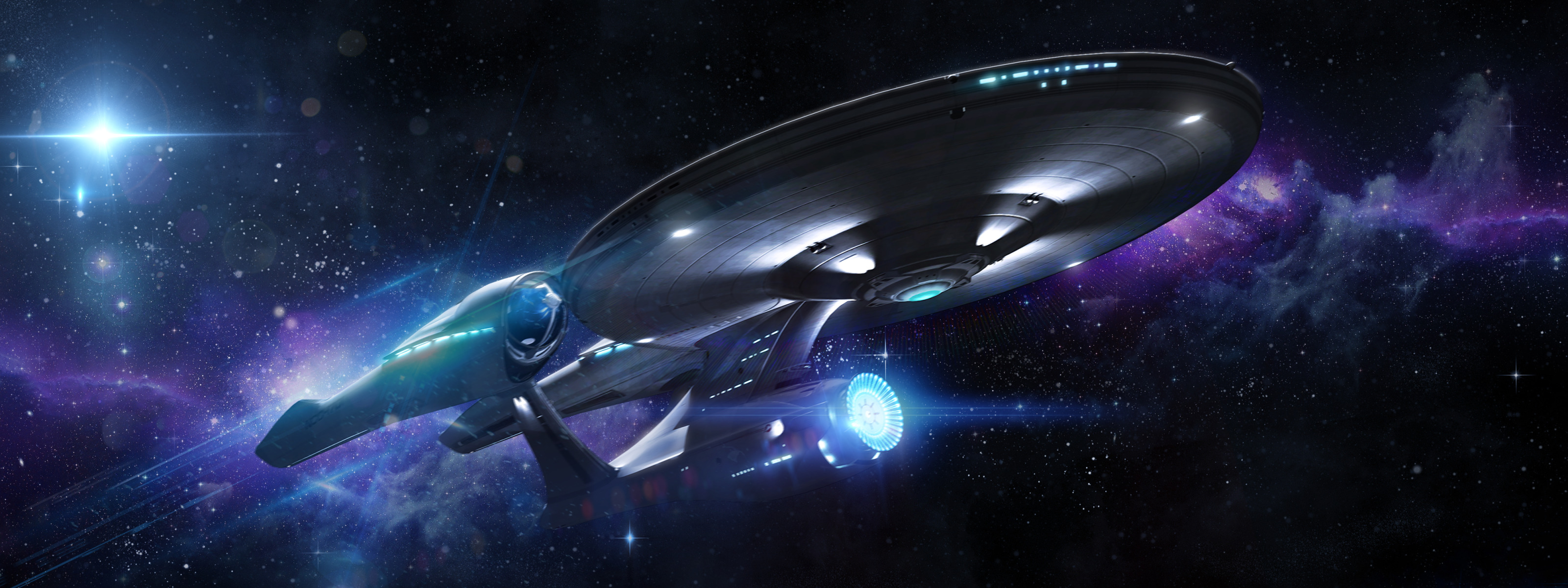 Download wallpaper space, Enterprise, 1701, <b>startrek</b>, section films in reso...