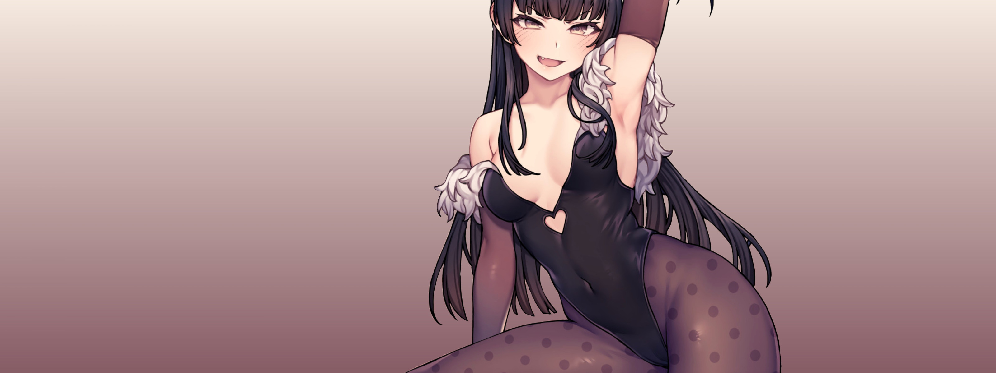 Download wallpaper kawaii, sexy, anime, pretty, vampire, morrigan, babe,  cute, section seinen in resolution 3200x1200