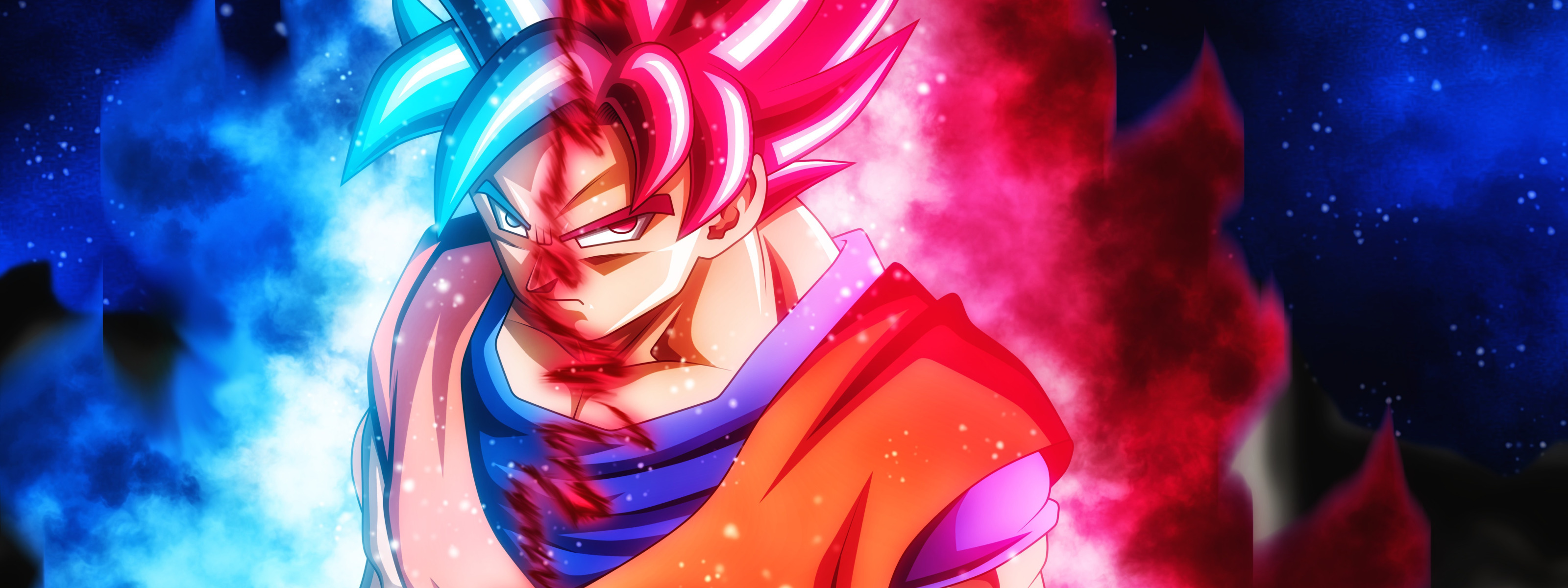 Dragon Ball Super Goku Blue SSJ God Background 12inx18in Poster Free  Shipping