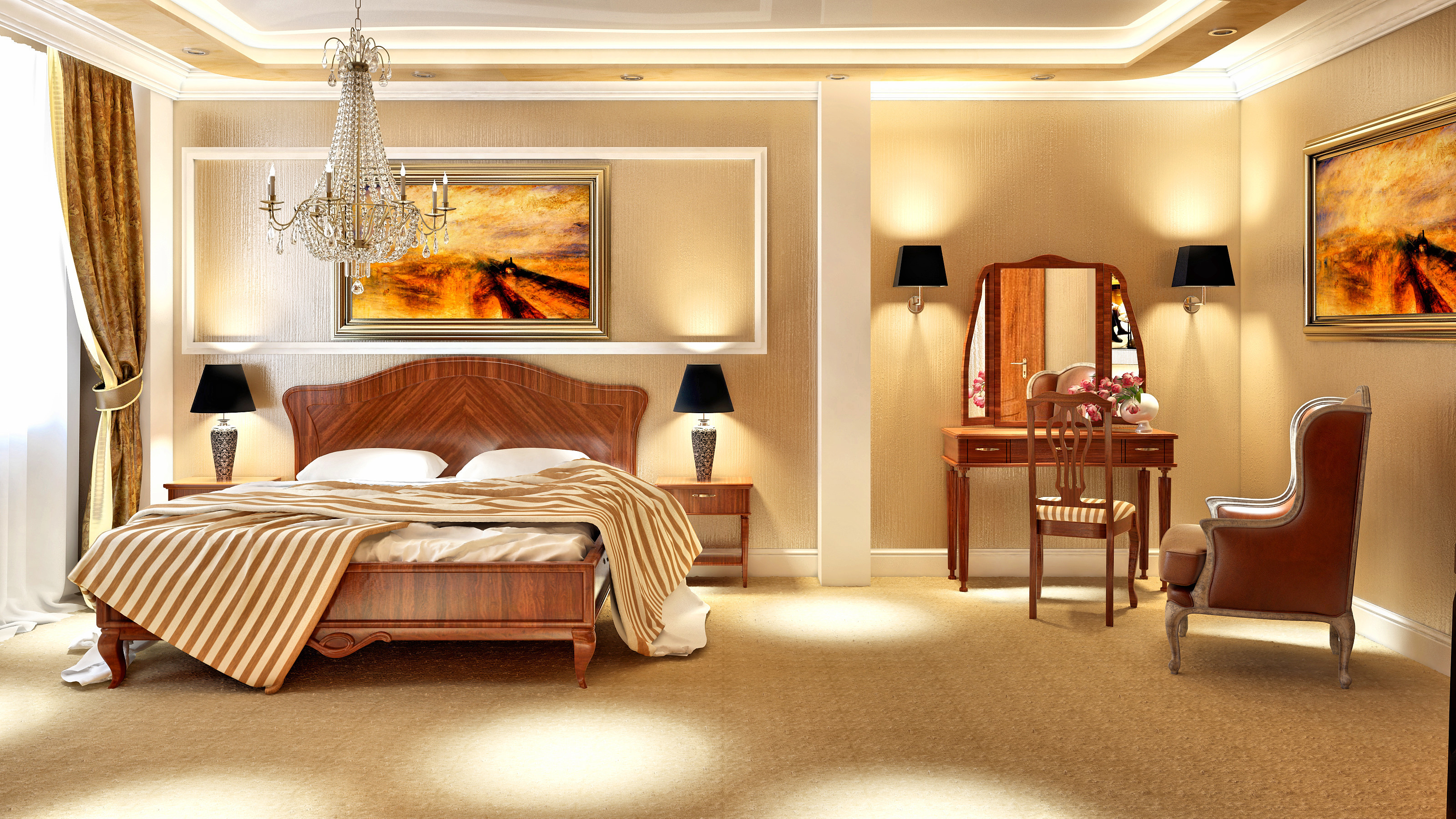 Спальни дизайн интерьер красивые