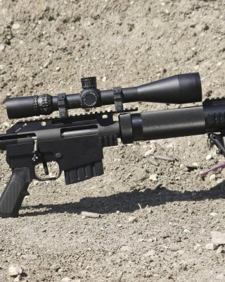 Download wallpaper optics, Sniper rifle, mound, sniper rifle, McMillan ...