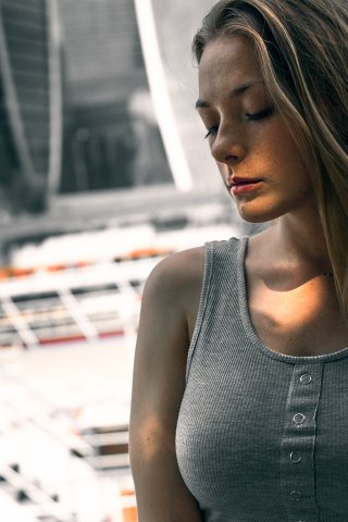 Download wallpaper chest, freckles, Olya, Olga Kobzar, Kobzar, Which ...