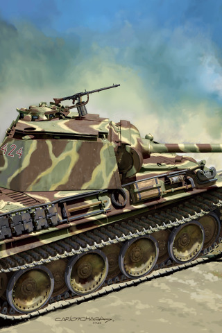 Download wallpaper Panther, Panther, Tank weapon, Armor, Pz. V ausf. G ...