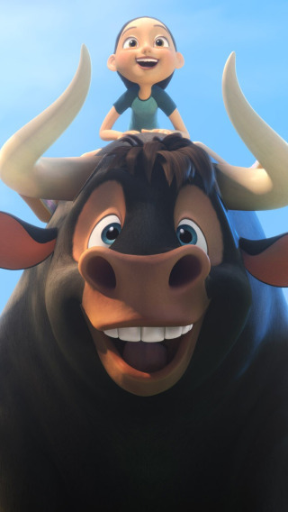 Download wallpaper girl, flower, bull, friends, animated film ...