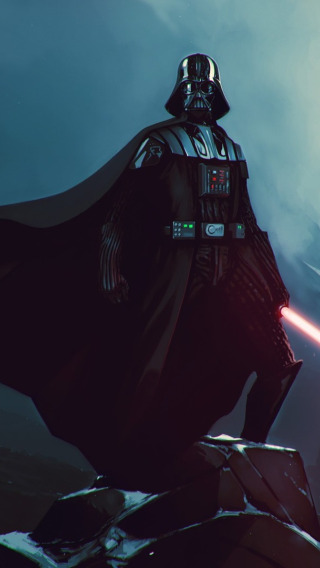 Download wallpaper Star Wars, Darth Vader, lightsaber, artwork, sith ...