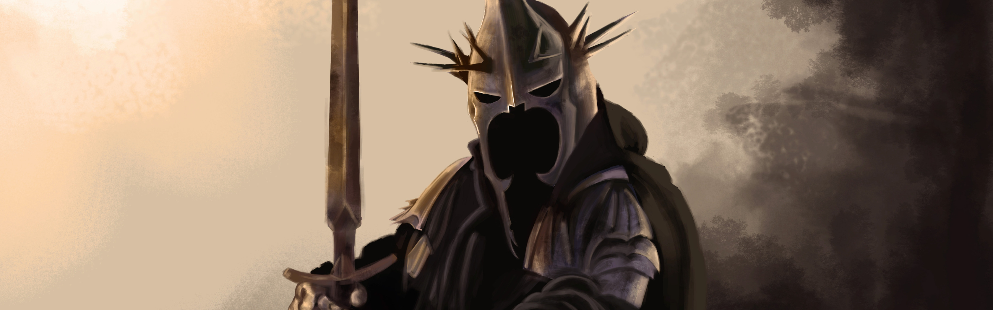 The Lord Of The Rings, Art, Nazgul, The sorcerer <b>king</b> of Angmar. 