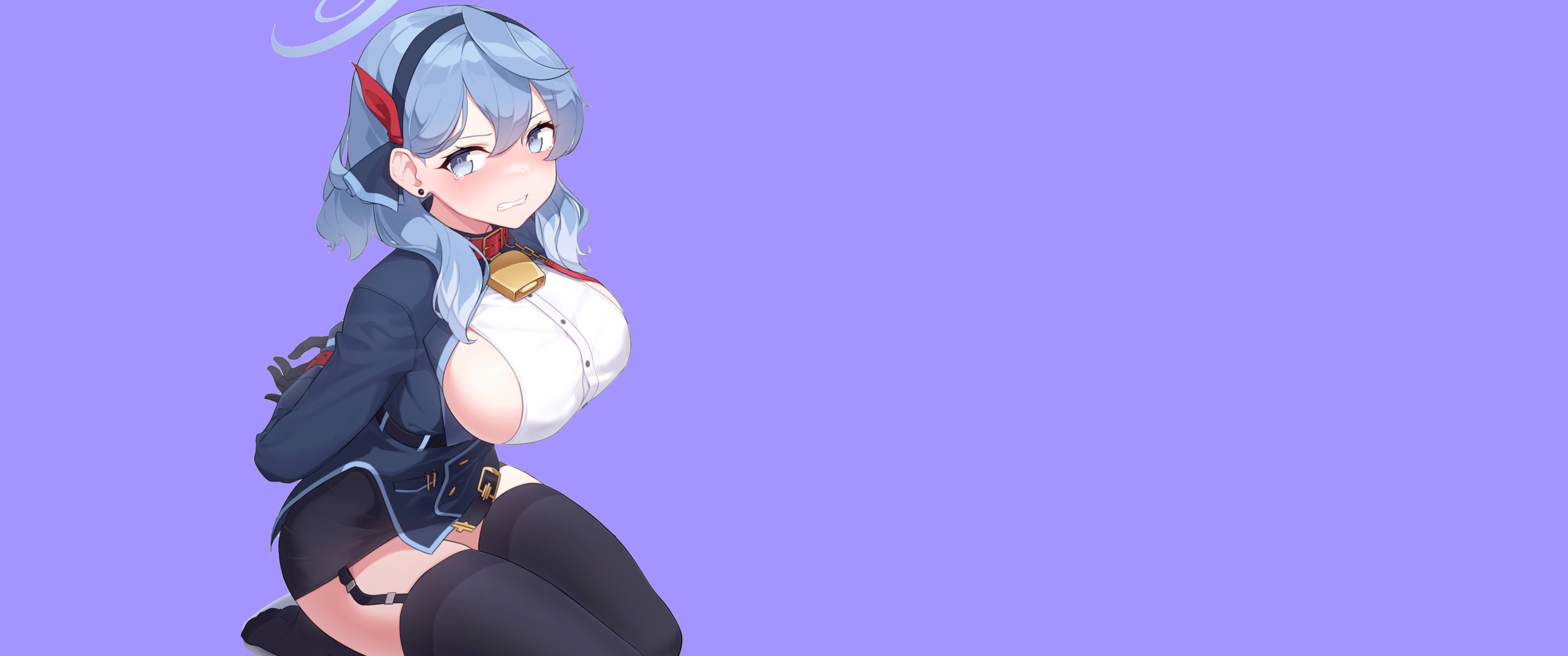 Download wallpaper girl, sexy, boobs, anime, pretty, big boobs, cute,  oppai, section seinen in resolution 3440x1440