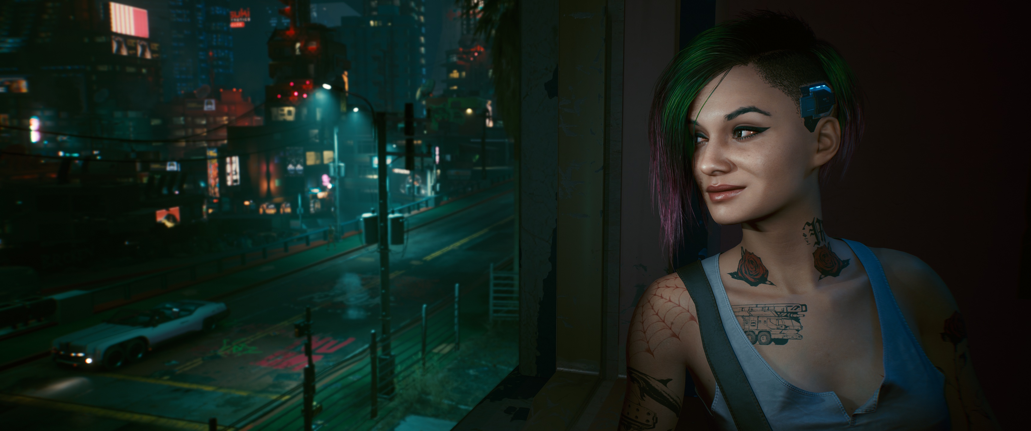 Wallpaper video game, night city, CD Projekt RED, Cyberpunk 2077, Judy  Alvarez for mobile and desktop, section игры, resolution 3440x1440 -  download