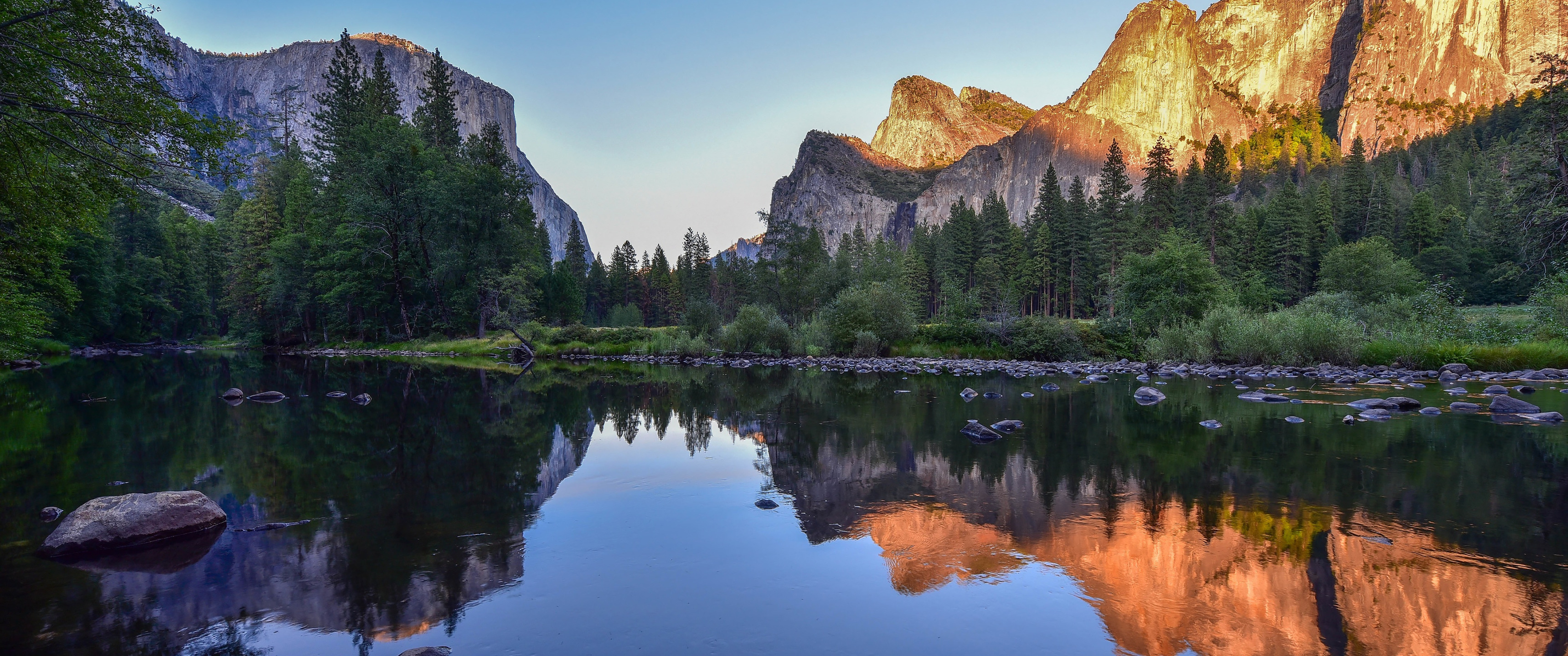 Download wallpaper forest, mountains, lake, reflection, rocks, section ...