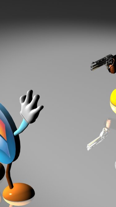 Download wallpaper gun, linux, windows, the threat, hands up, section ...