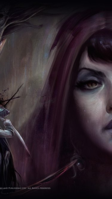 Morrigan Face Download wallpaper face, canvas, Morrigan, Origins, beginning, Morrigan ...