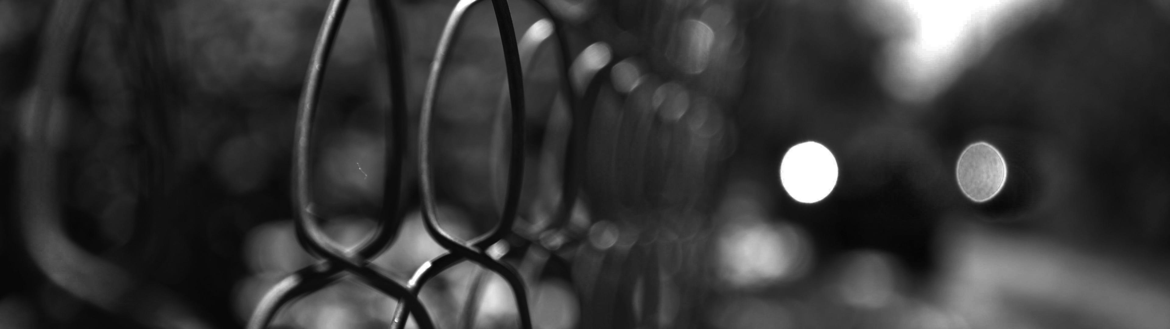 Download wallpaper macro, the fence, black and white, section macro in ...