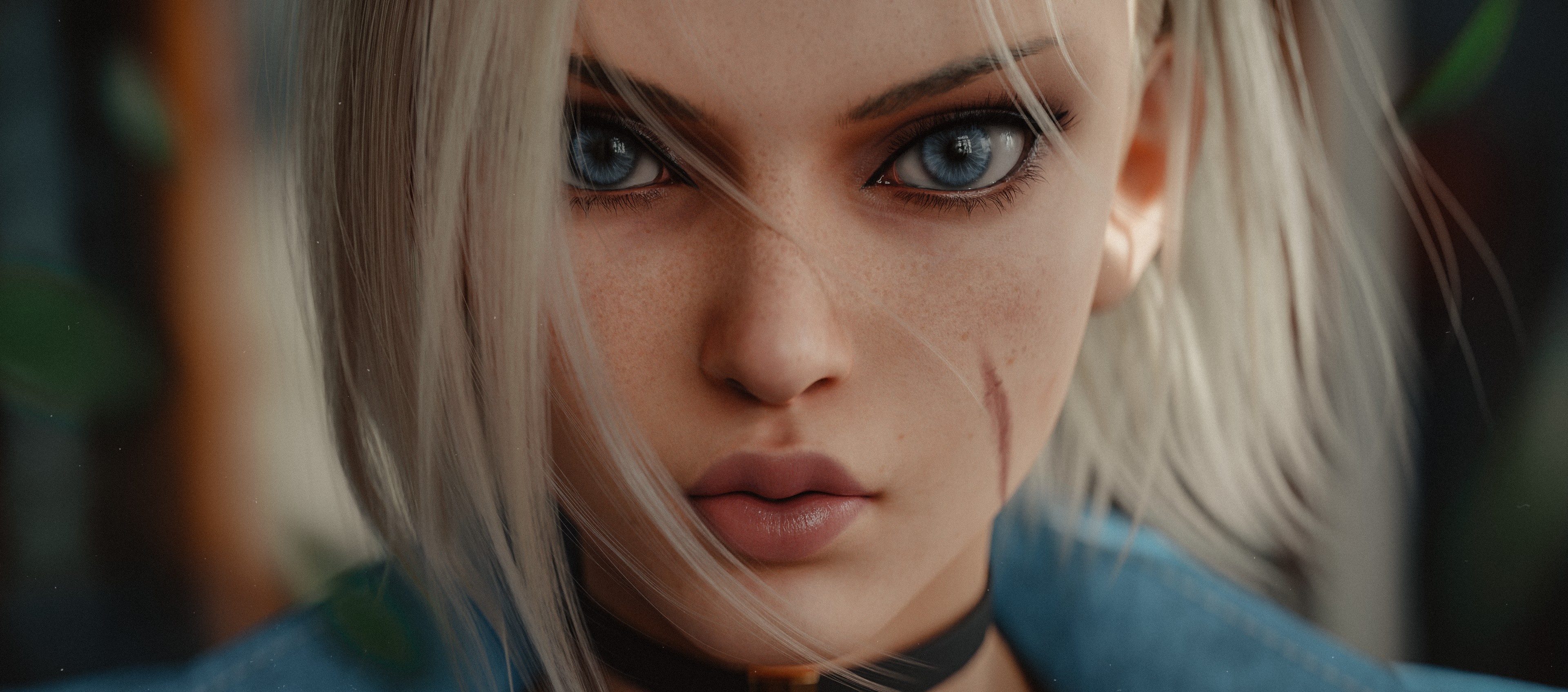 Ecksoh Rivals Download wallpaper blue eyes, Street Fighter, cute girl, big eyes ...