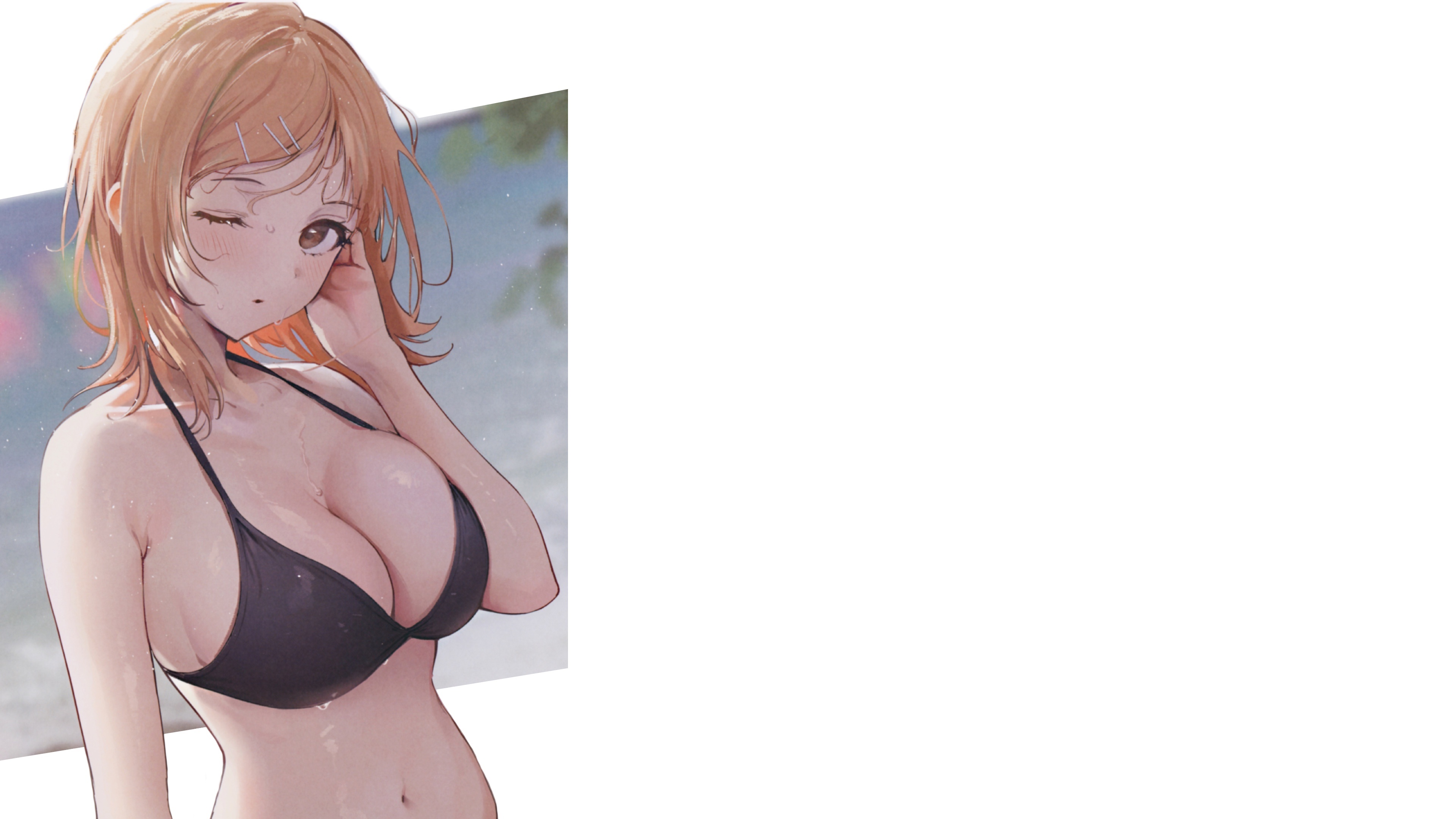 Wallpaper kawaii, hot, sexy, boobs, anime, blonde, big boobs, cute for  mobile and desktop, section сэйнэн, resolution 3840x2160 - download